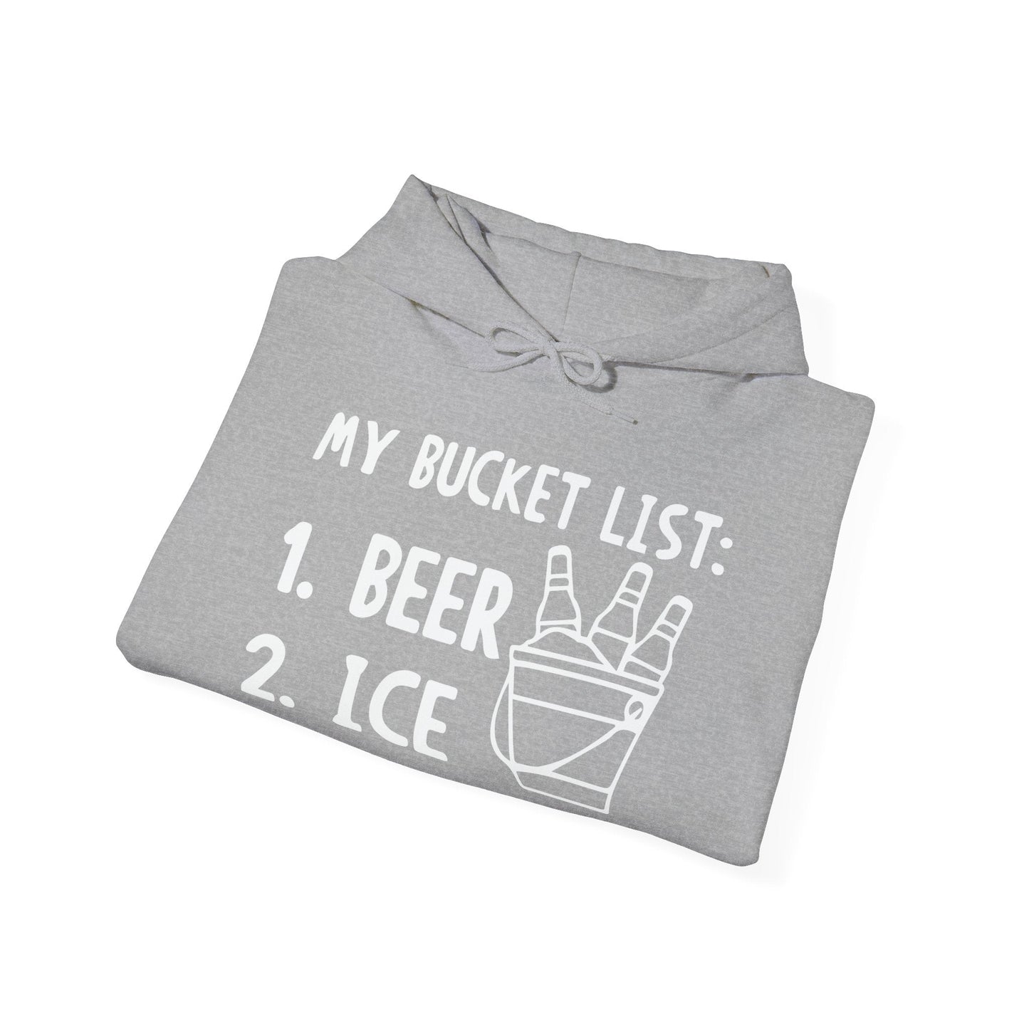 MY BUCKET LIST - Premium Unisex Funny Sarcastic Black Hoodie Sweatshirt