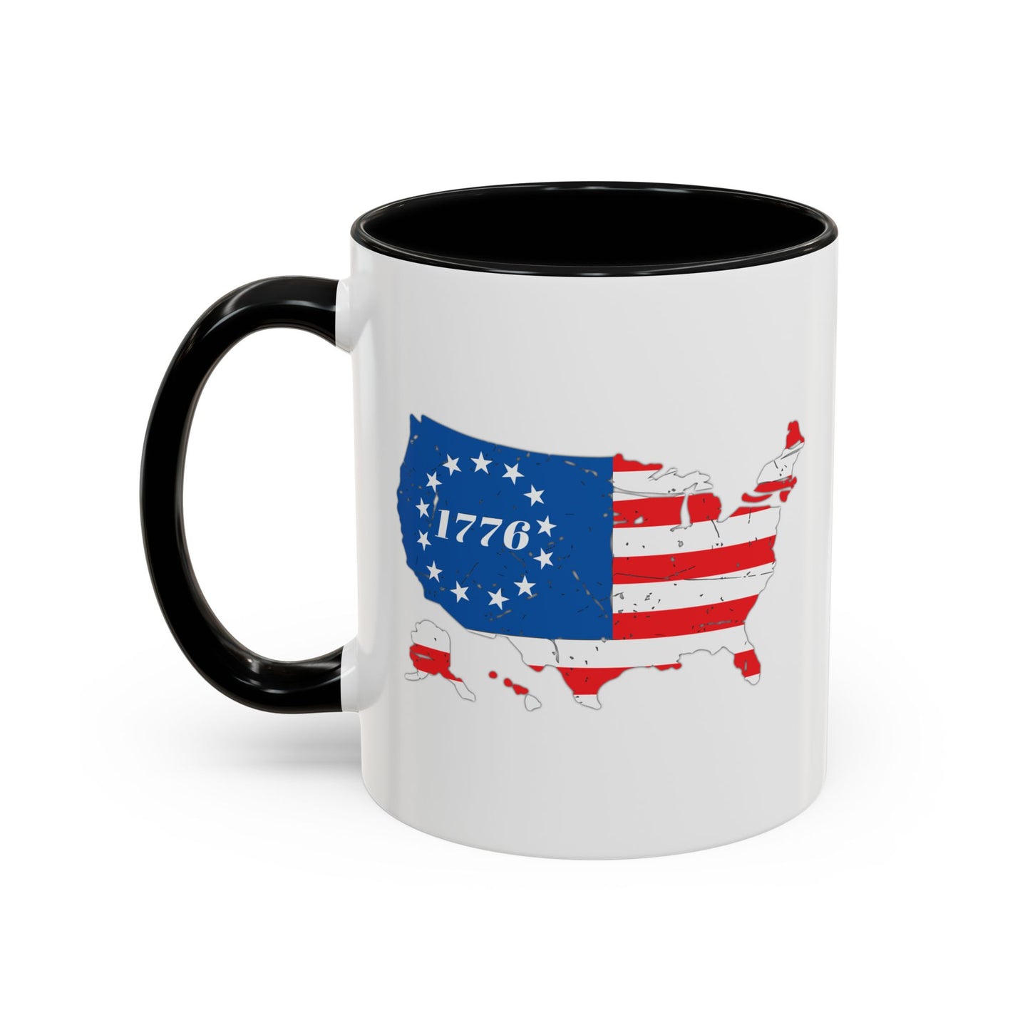 BETSY FLAG USA MAP Accent BiColor Funny Sarcastic Mug