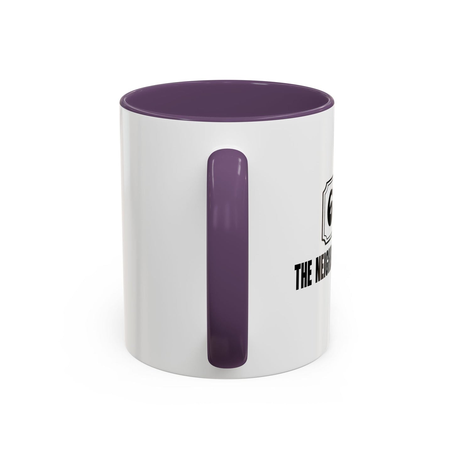 THE NEIGHBOR OF THE BEAST Accent BiColor Funny Sarcastic Mug