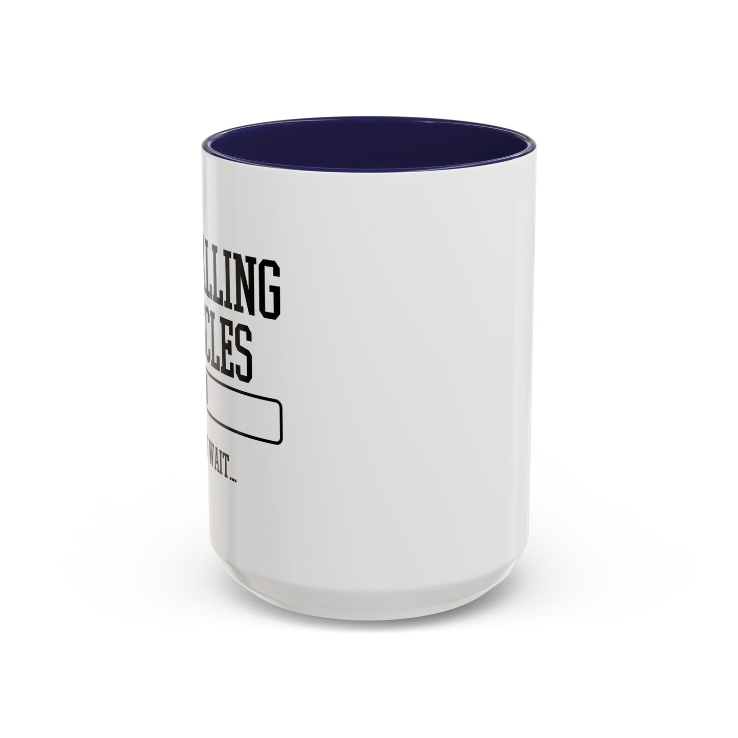 INSTALLING MUSCLES PLEASE WAIT Accent BiColor Funny Sarcastic Mug