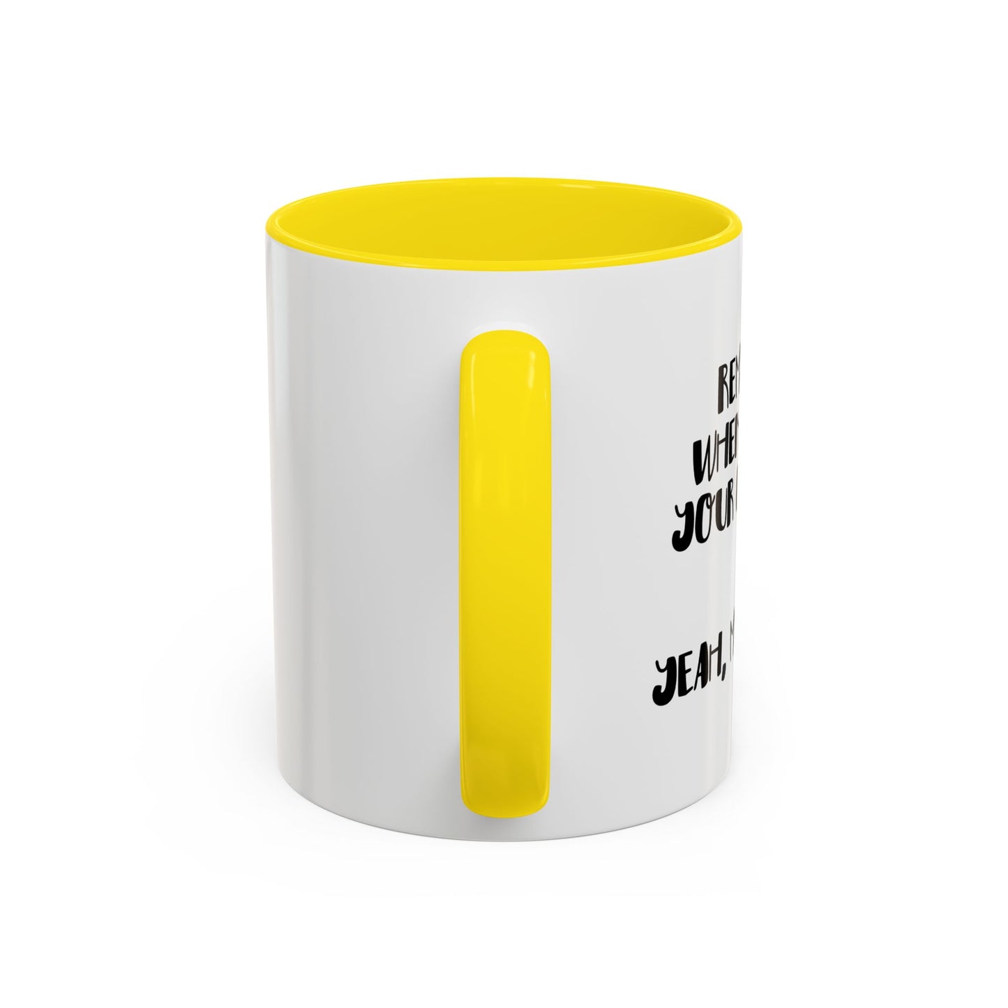 I ASKED FOR OPINION? Accent BiColor Funny Sarcastic Mug