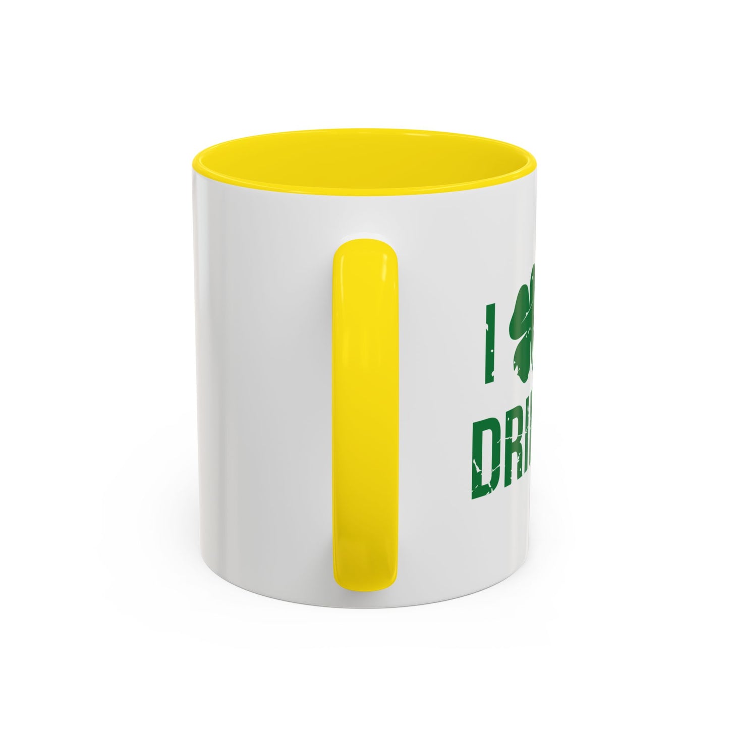 I HEART DAY DRINKING Accent BiColor Funny Sarcastic Mug