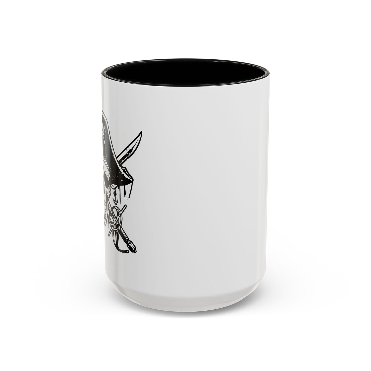 PIRATE SKULL HAT SWORD BONES Accent BiColor Funny Sarcastic Mug