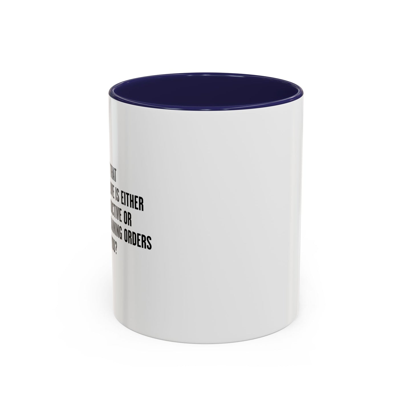 MULTIPLE RESTRAINING ORDERS Accent BiColor Funny Sarcastic Mug