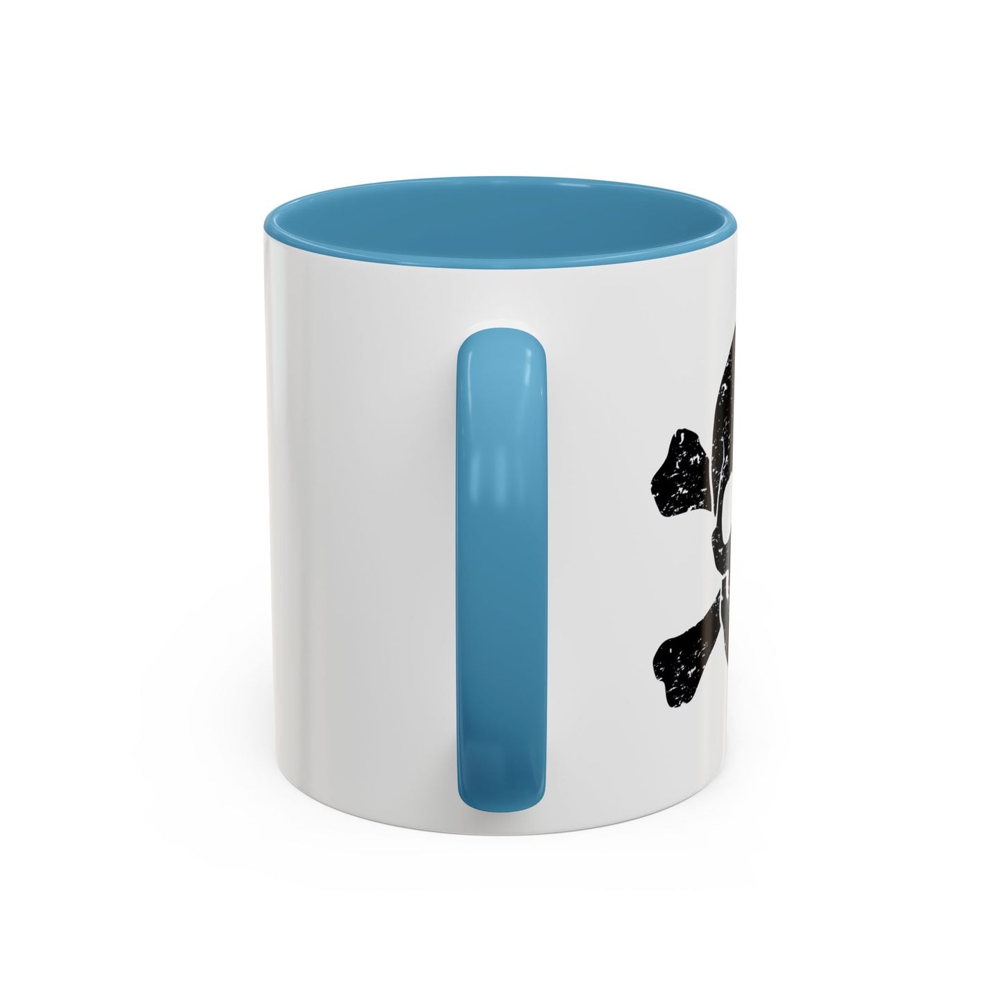 SKULL HEAD BONES Accent BiColor Funny Sarcastic Mug