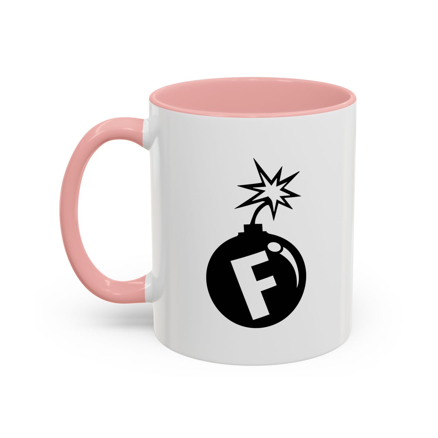 F BOMB Accent BiColor Funny Sarcastic Mug