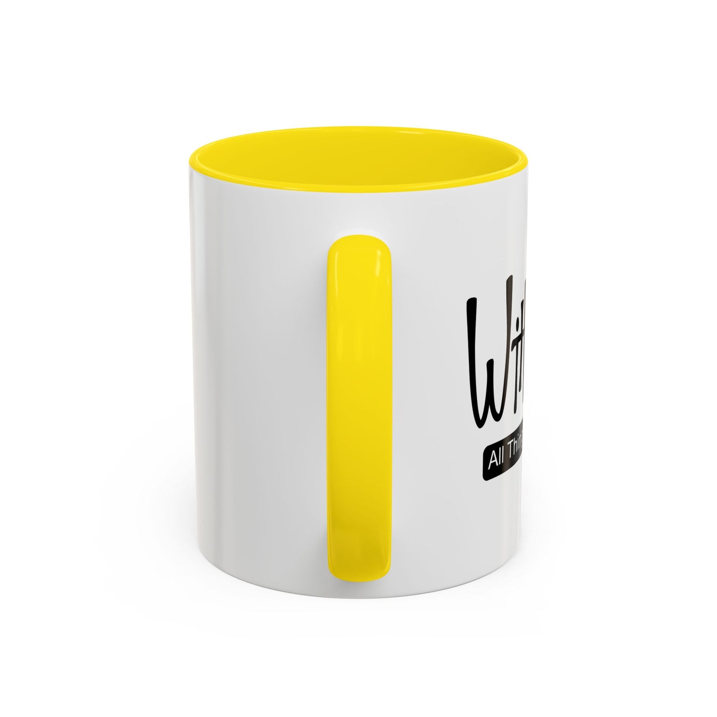 WITH GOD ALL THINGS ARE POSSIBLE Accent BiColor Mug