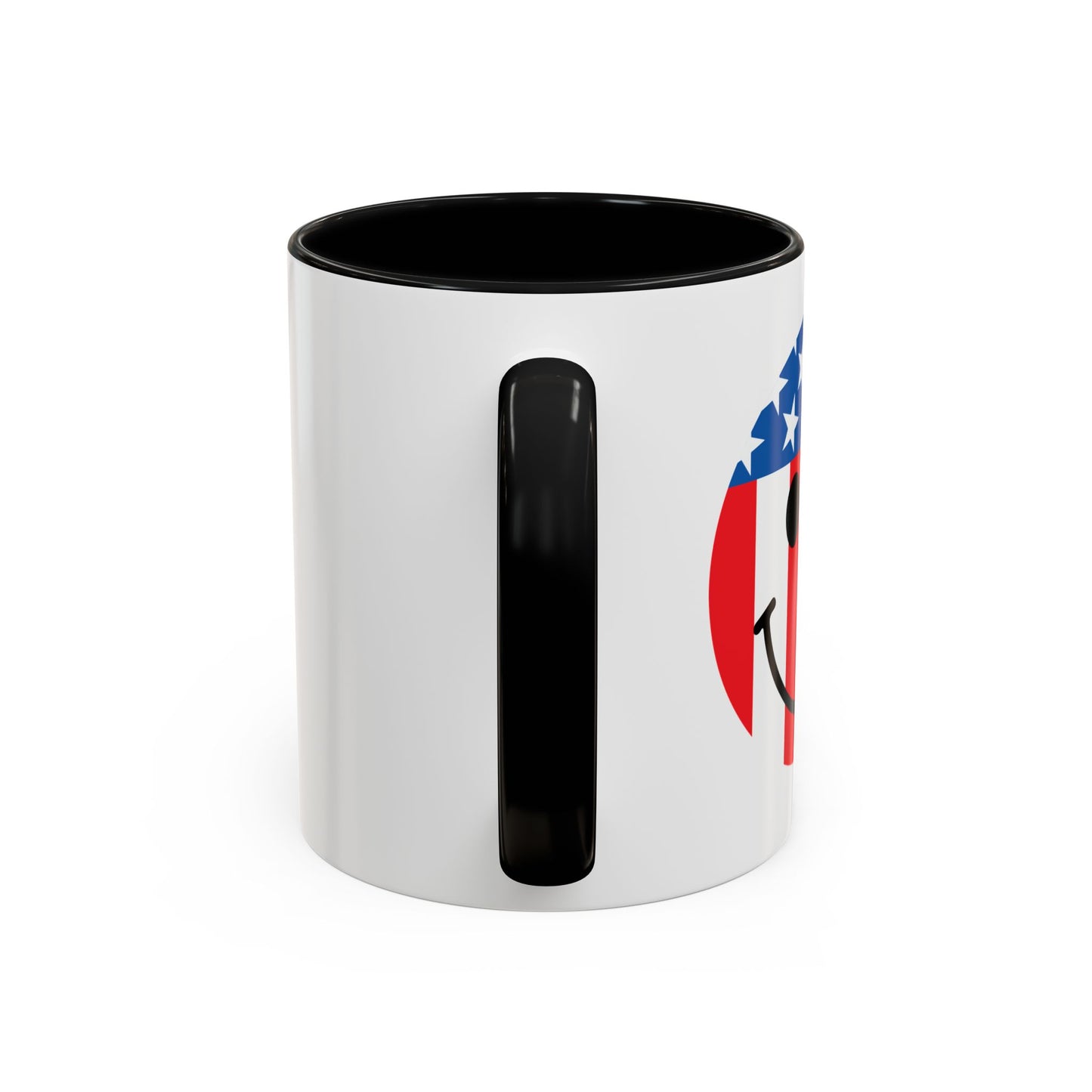 USA SMILY FLAG Accent BiColor Funny Sarcastic Mug