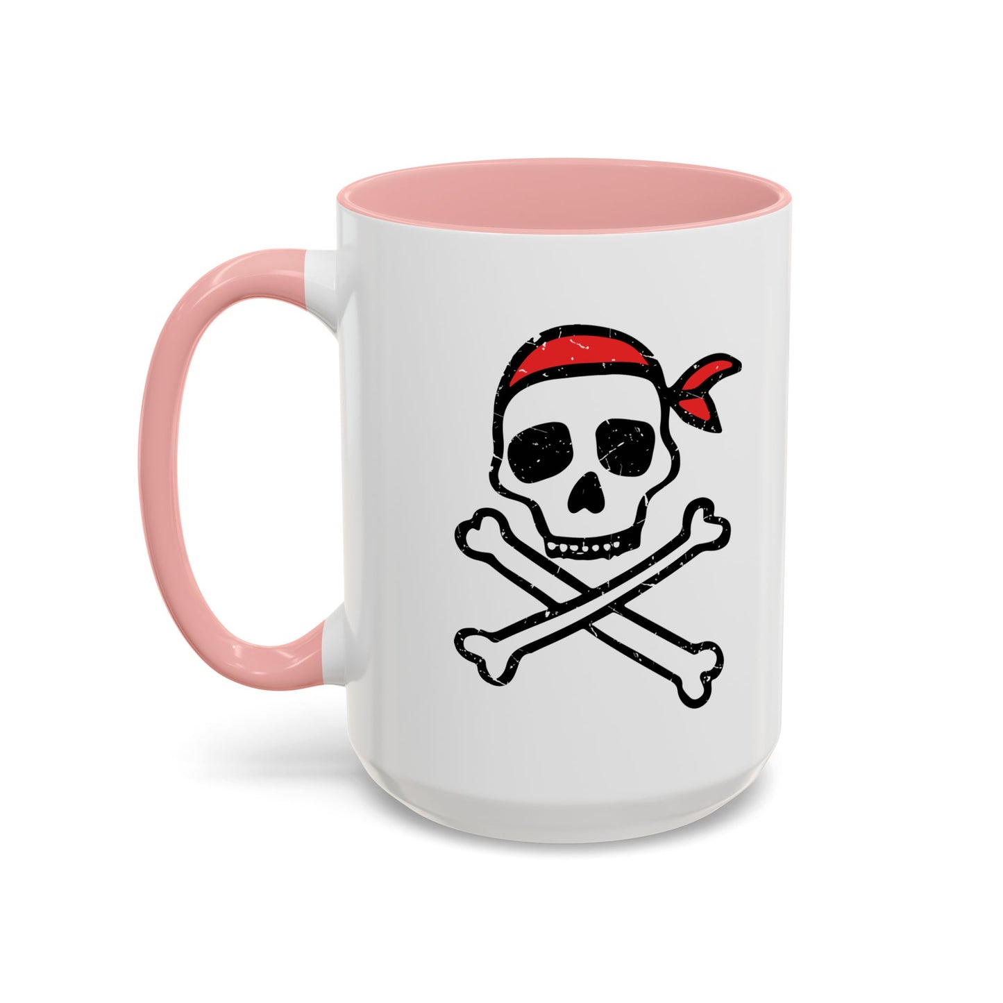 DRAWN SKULL Accent BiColor Funny Sarcastic Mug