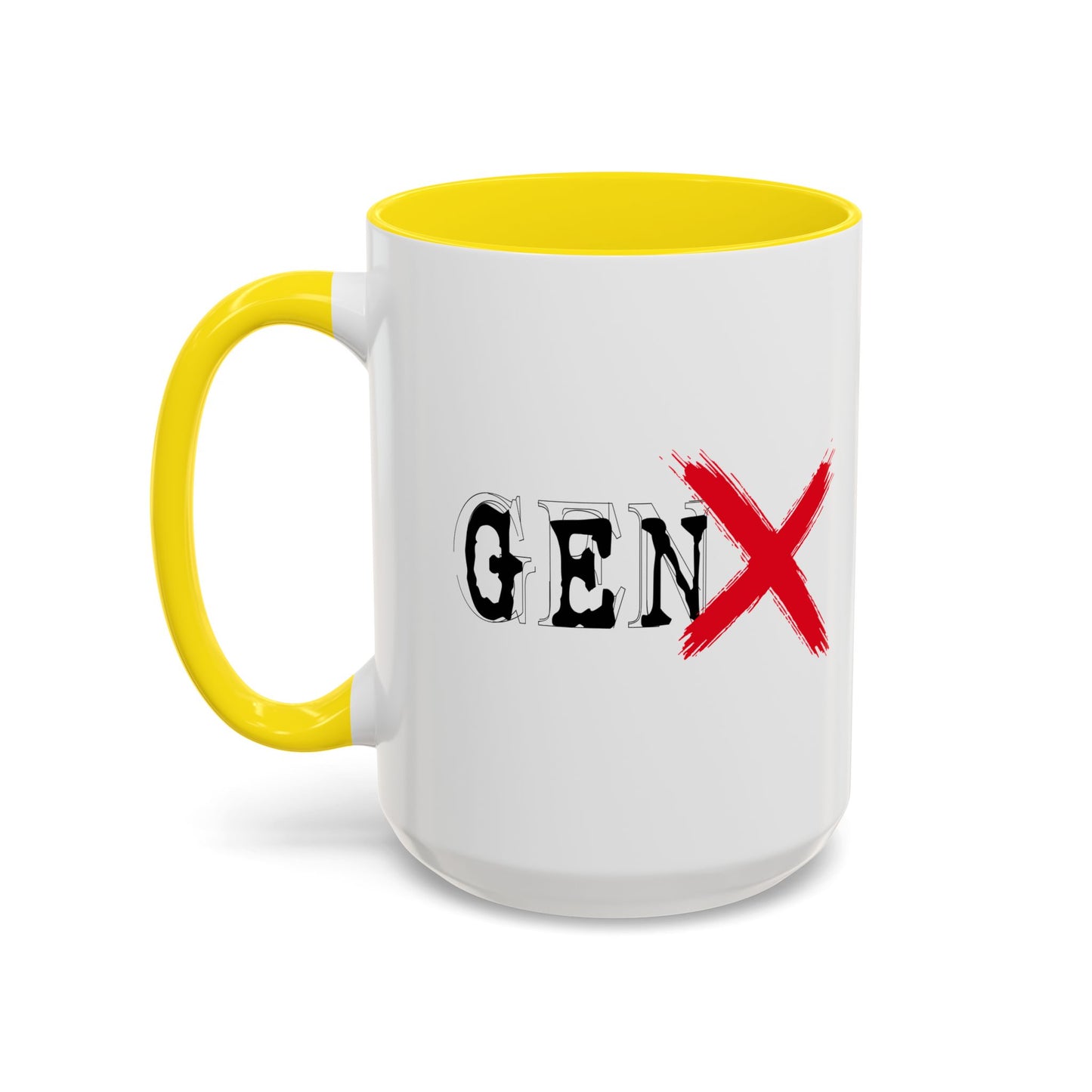 GEN X Accent BiColor Funny Sarcastic Mug