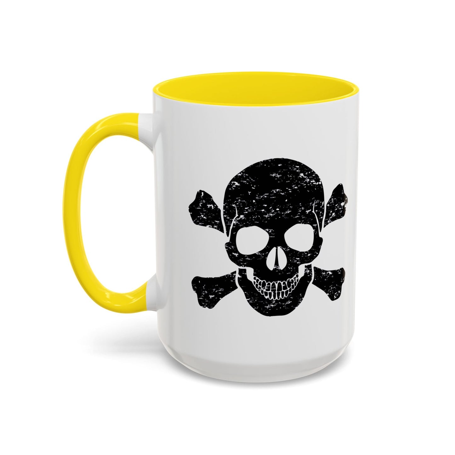 SKULL HEAD BONES Accent BiColor Funny Sarcastic Mug