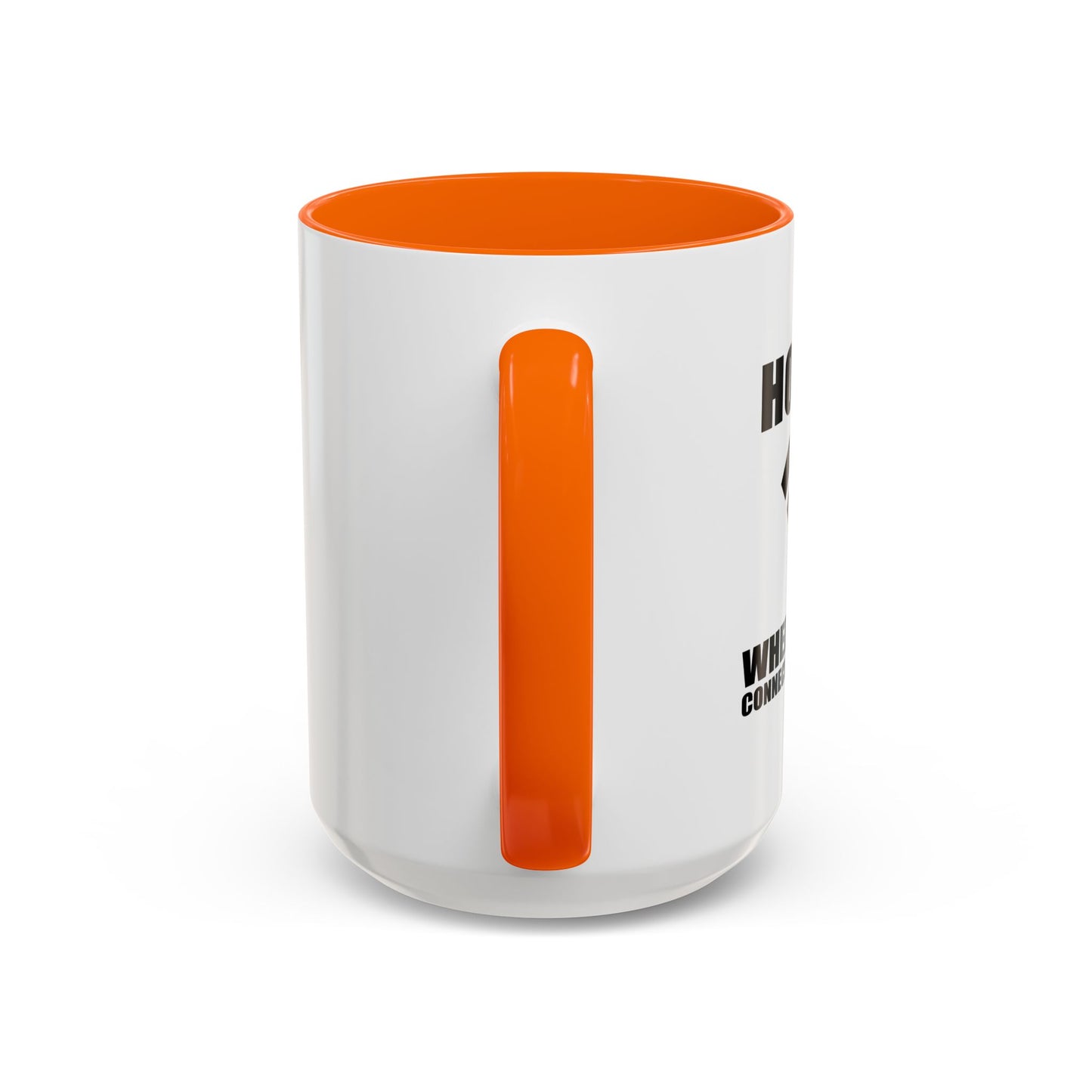 HOME IS WHERE WIFI CONNECTS AUTOMATICALLY Accent BiColor Funny Sarcastic Mug