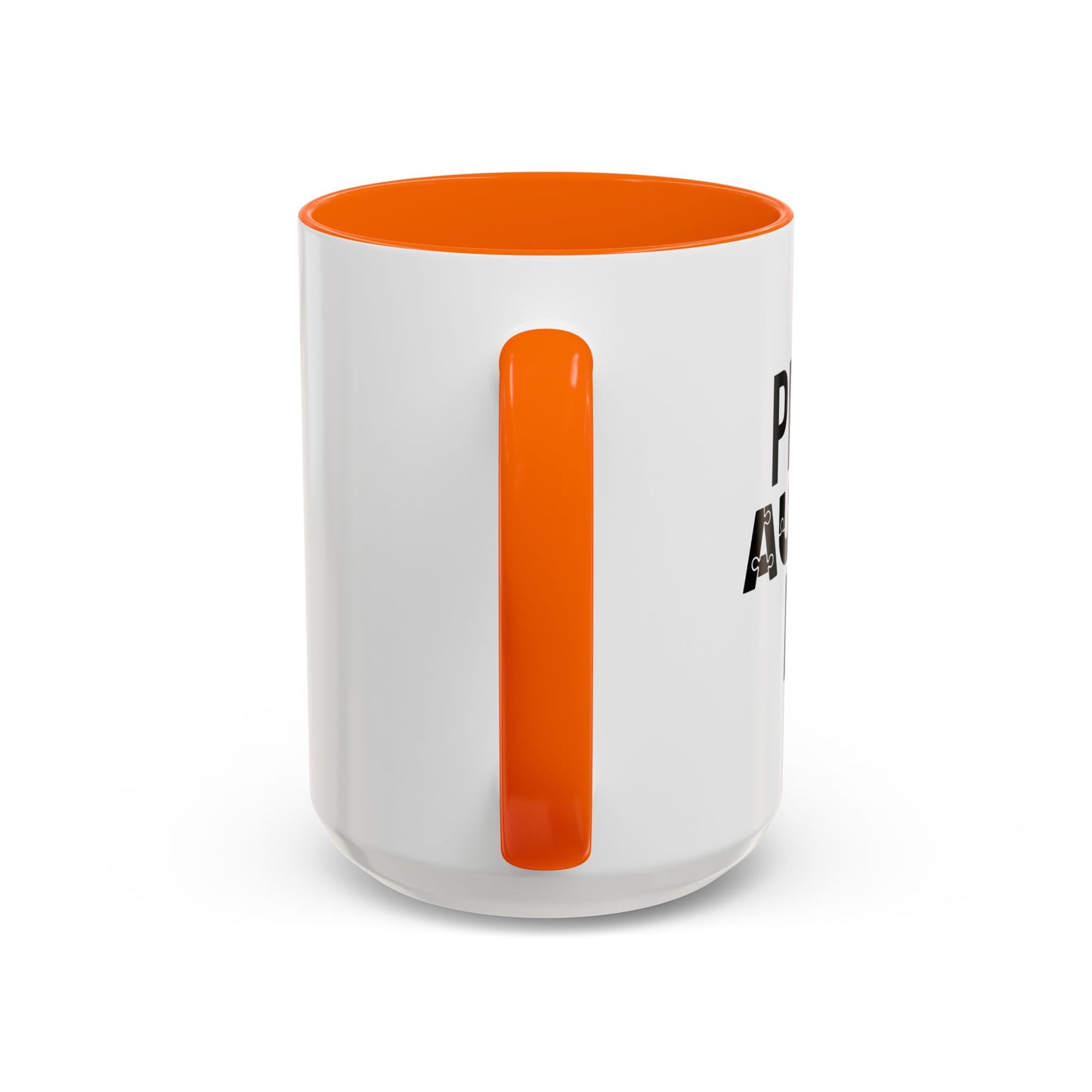 PROUD AUTISM DAD Accent BiColor Mug