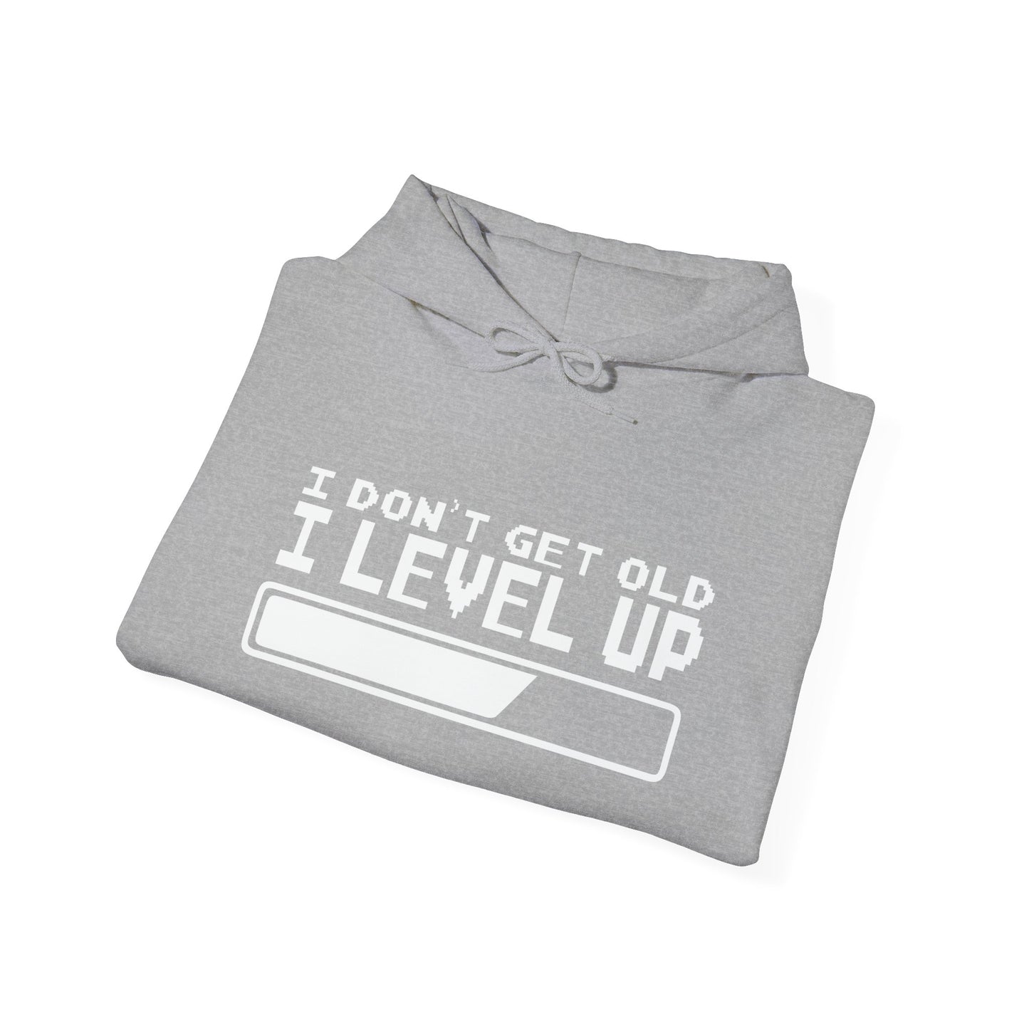 I DON'T GET OLD I LEVEL UP - Premium Unisex Funny Sarcastic Black Hoodie Sweatshirt