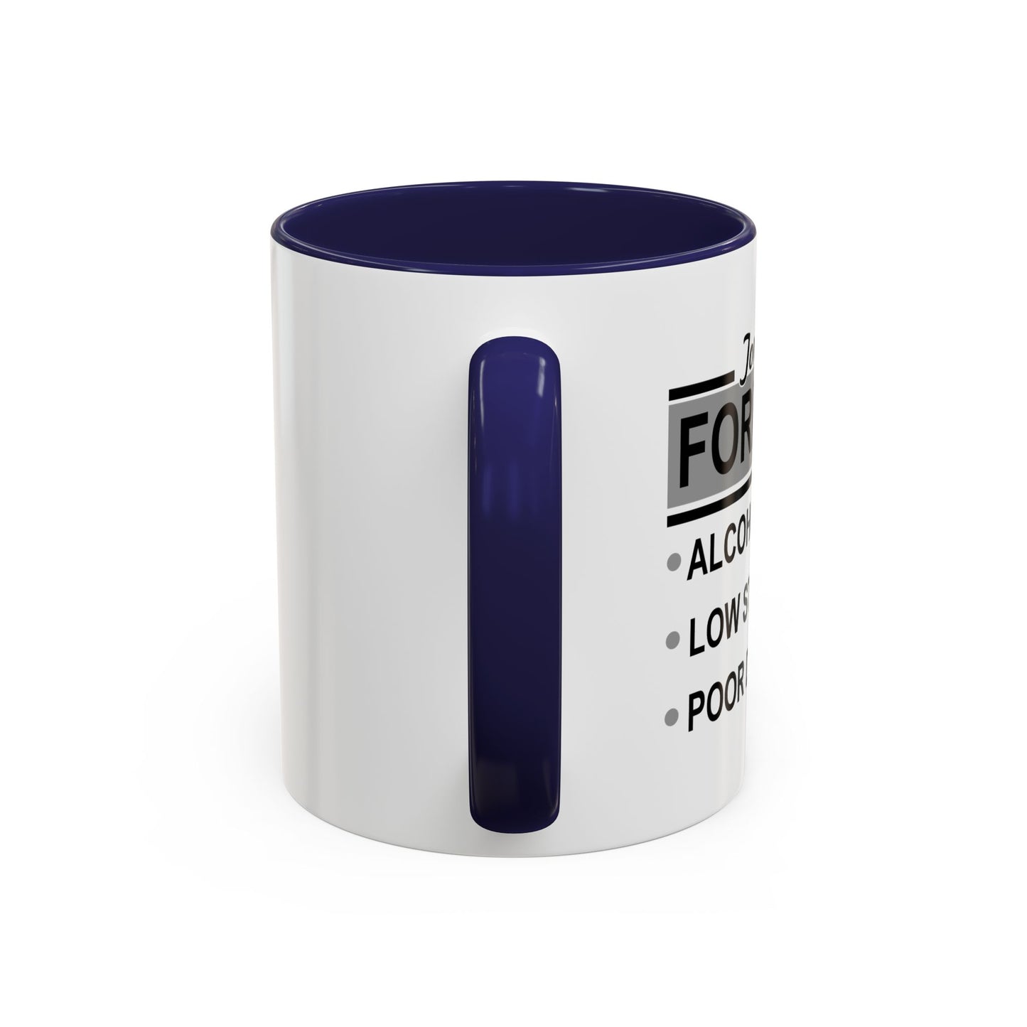 TONIGHT'S FORECAST Accent BiColor Funny Sarcastic Mug