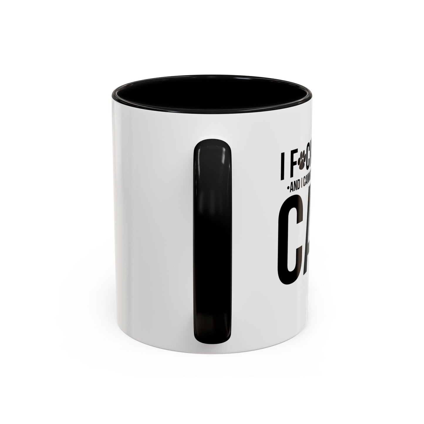 LOVE CATS AND I CANNOT STRESS THIS ENOUGH Accent BiColor Funny Sarcastic Mug