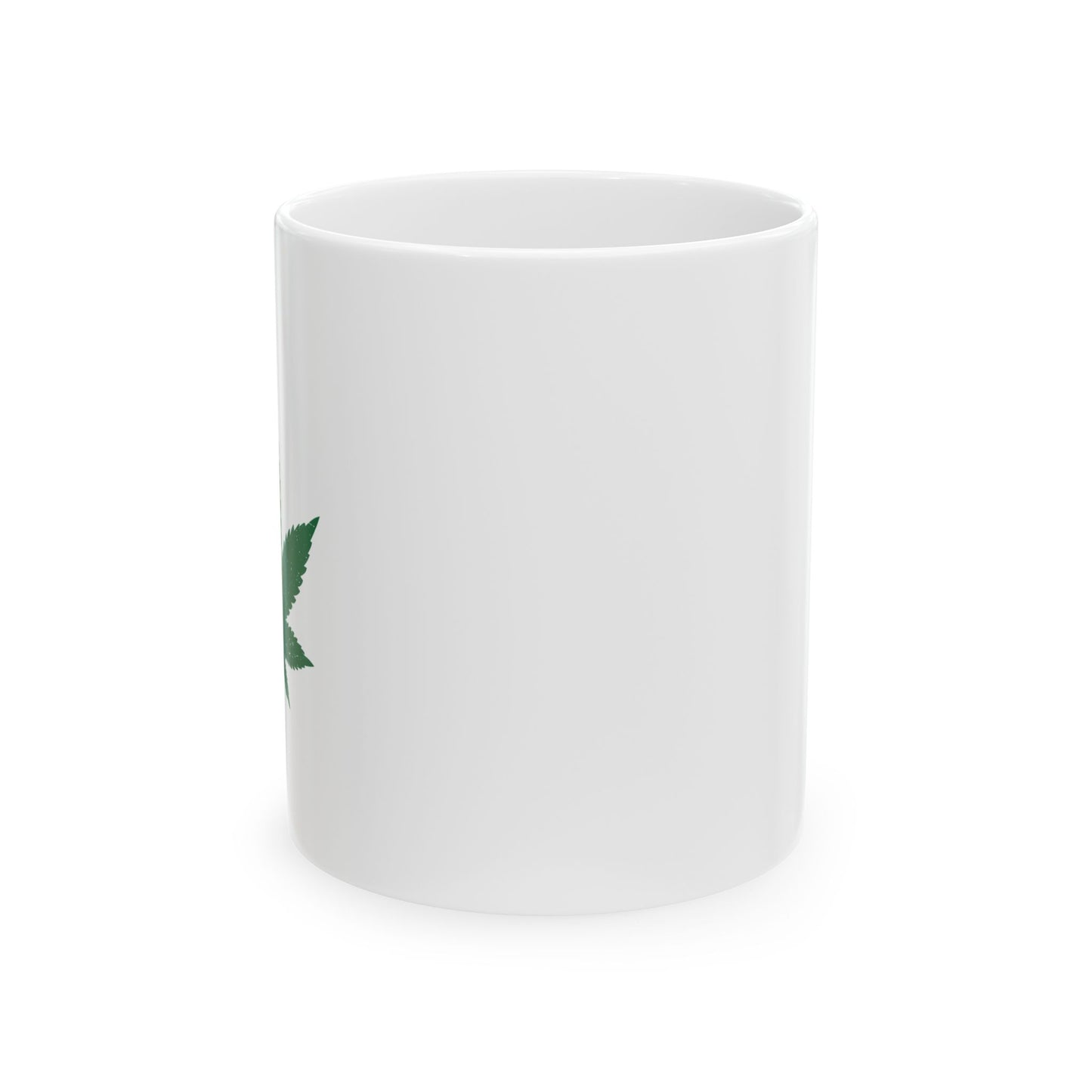 SINGLE LEAF FUNNY SARCASTIC WHITE MUG