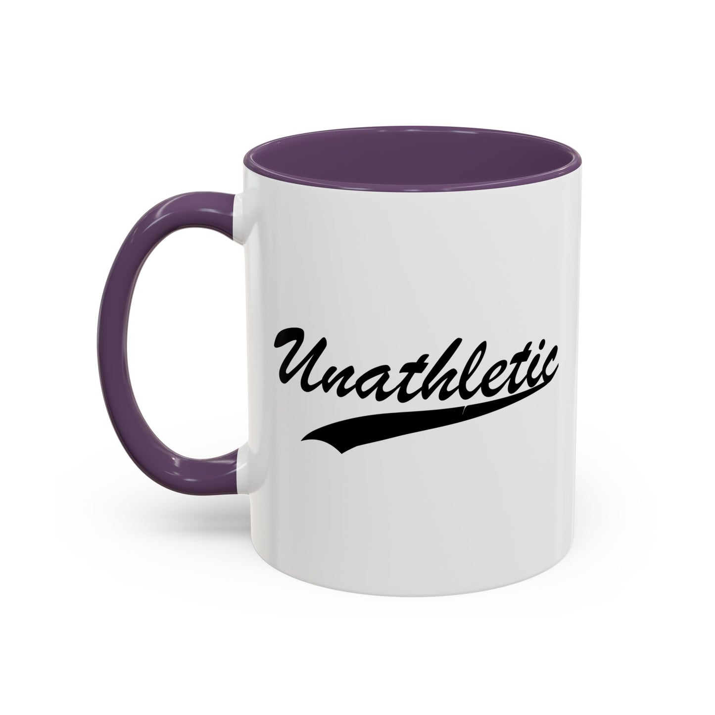 UNATHLETIC Accent BiColor Funny Sarcastic Mug