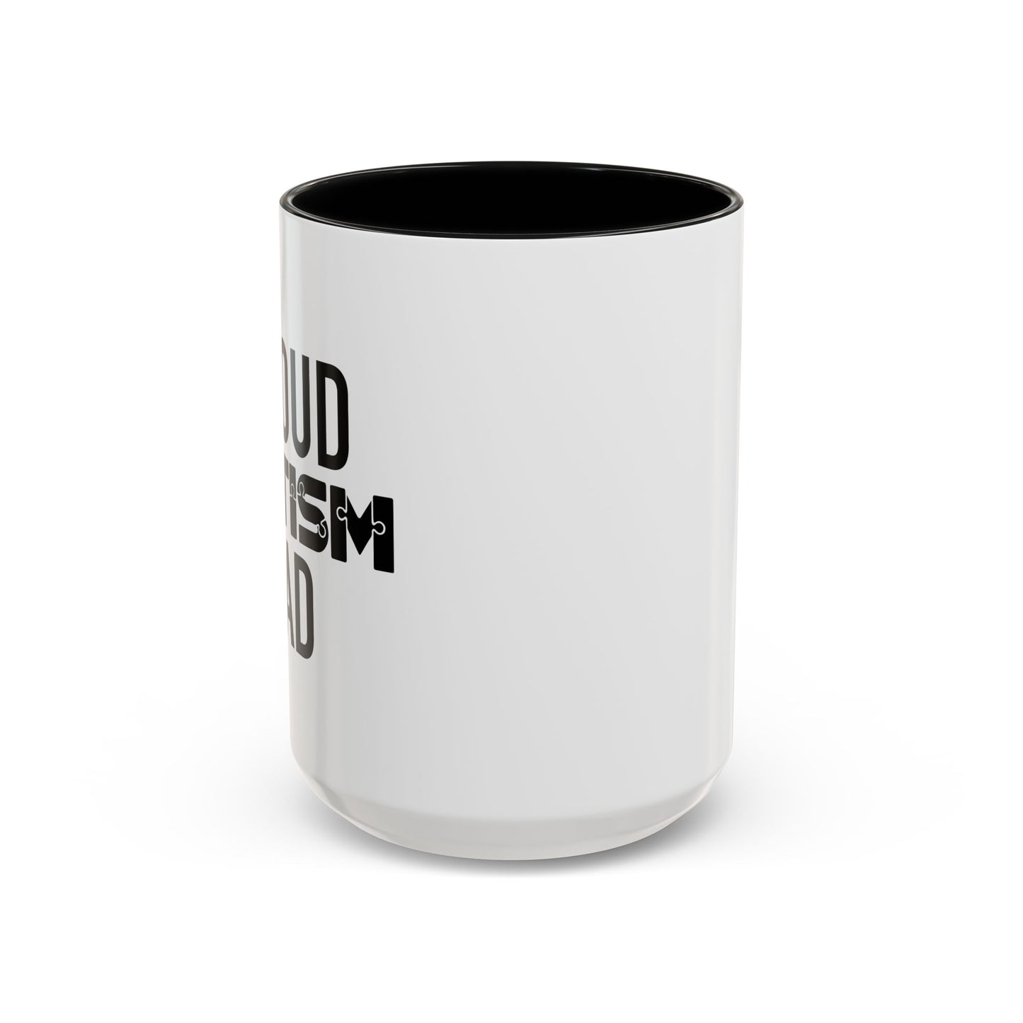 PROUD AUTISM DAD Accent BiColor Mug