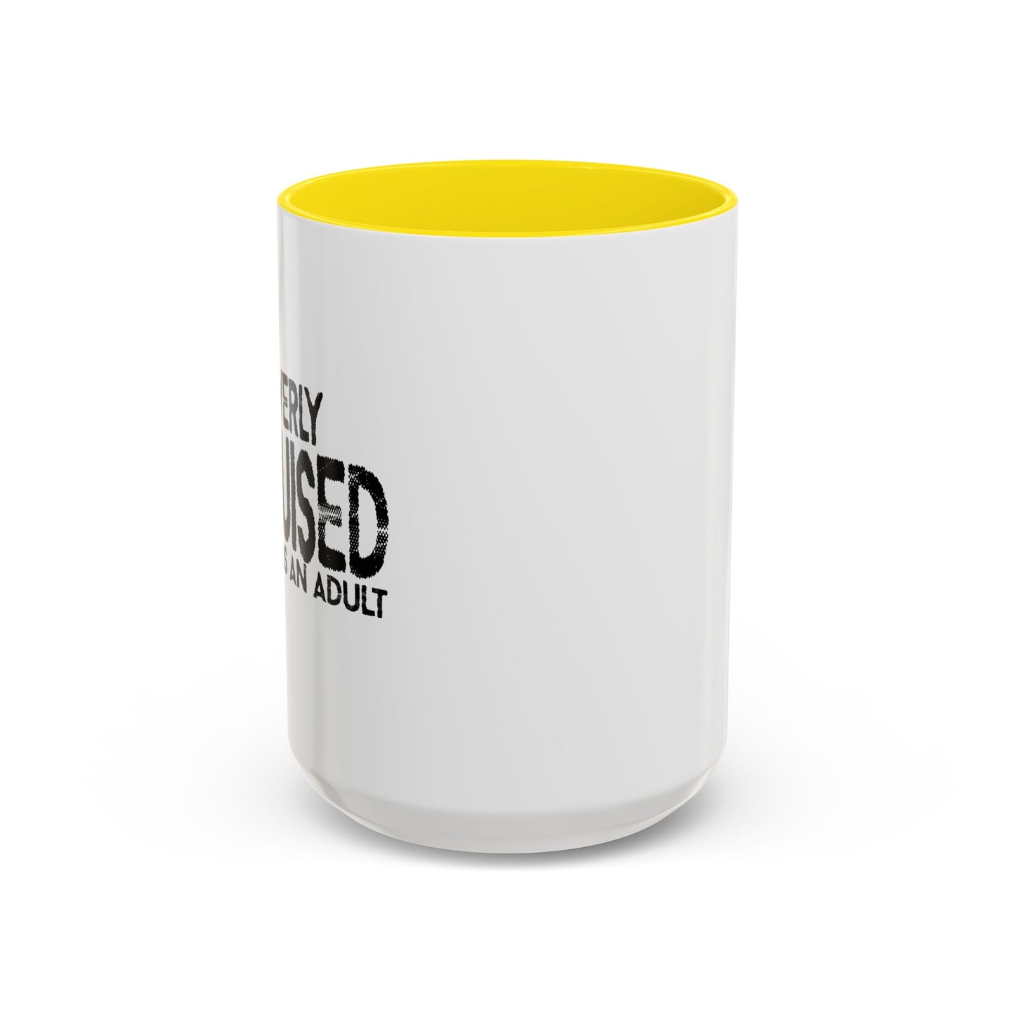 CLEVERLY DISGUISED AS AN ADULT Accent BiColor Funny Sarcastic Mug