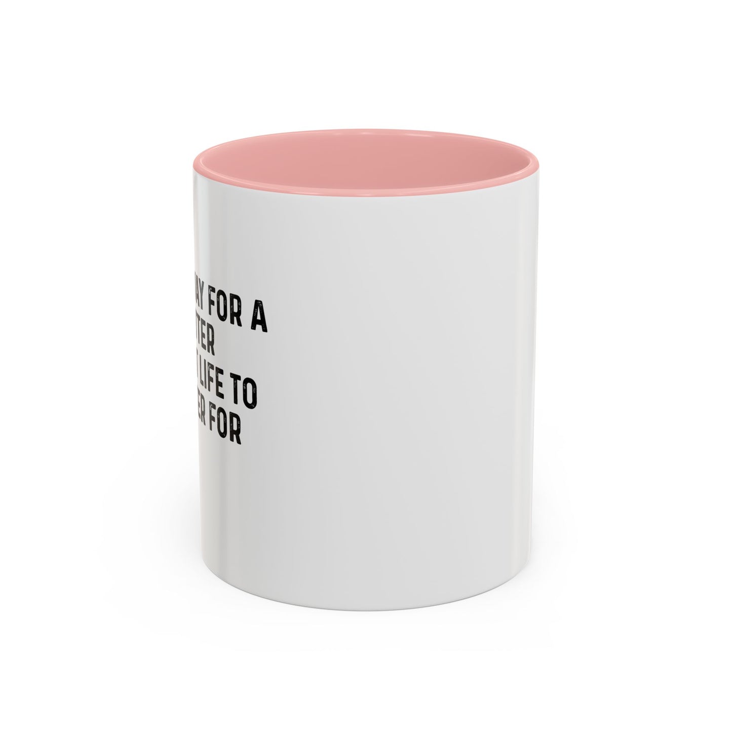 THE BEST WAY FOR A LIFE TO MATTER Accent BiColor Funny Sarcastic Mug