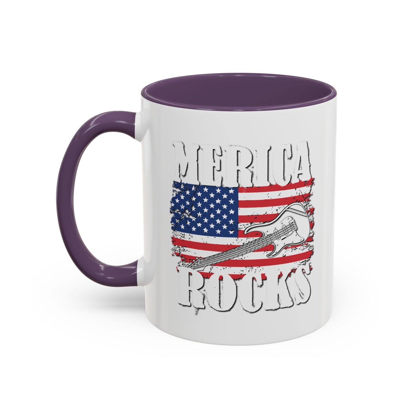 MERICA ROCKS Accent BiColor  Mug