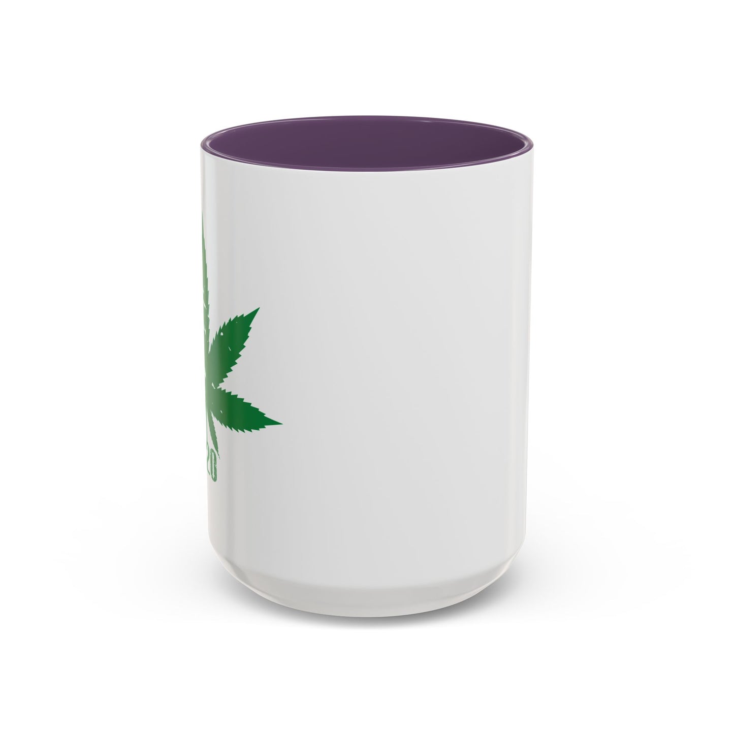 WEED LEAF 420 Accent BiColor Funny Sarcastic Mug