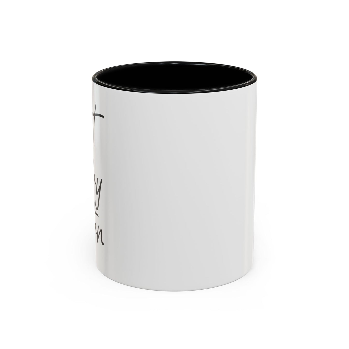 NOT TODAY SATAN Accent BiColor Funny Sarcastic Mug