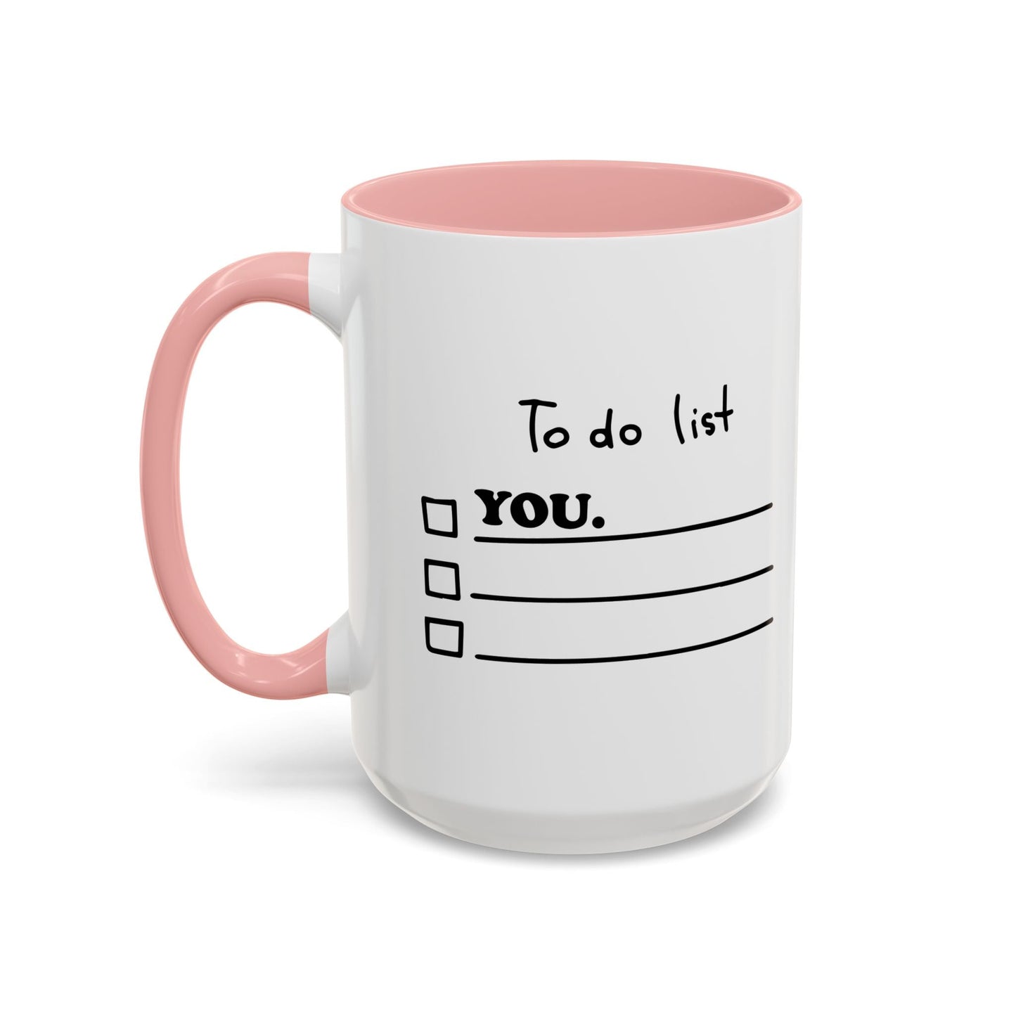 TO DO LIST Accent BiColor Funny Sarcastic Mug