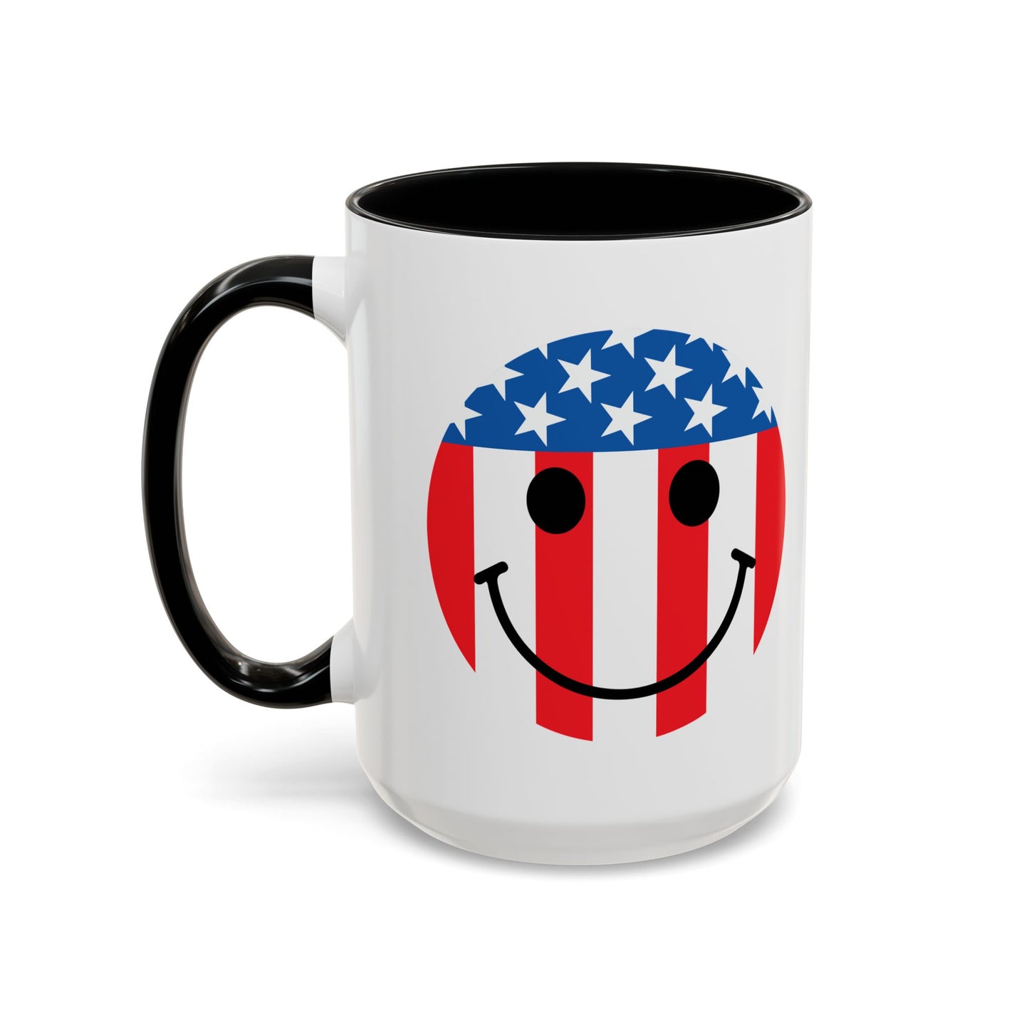 USA SMILY FLAG Accent BiColor Funny Sarcastic Mug