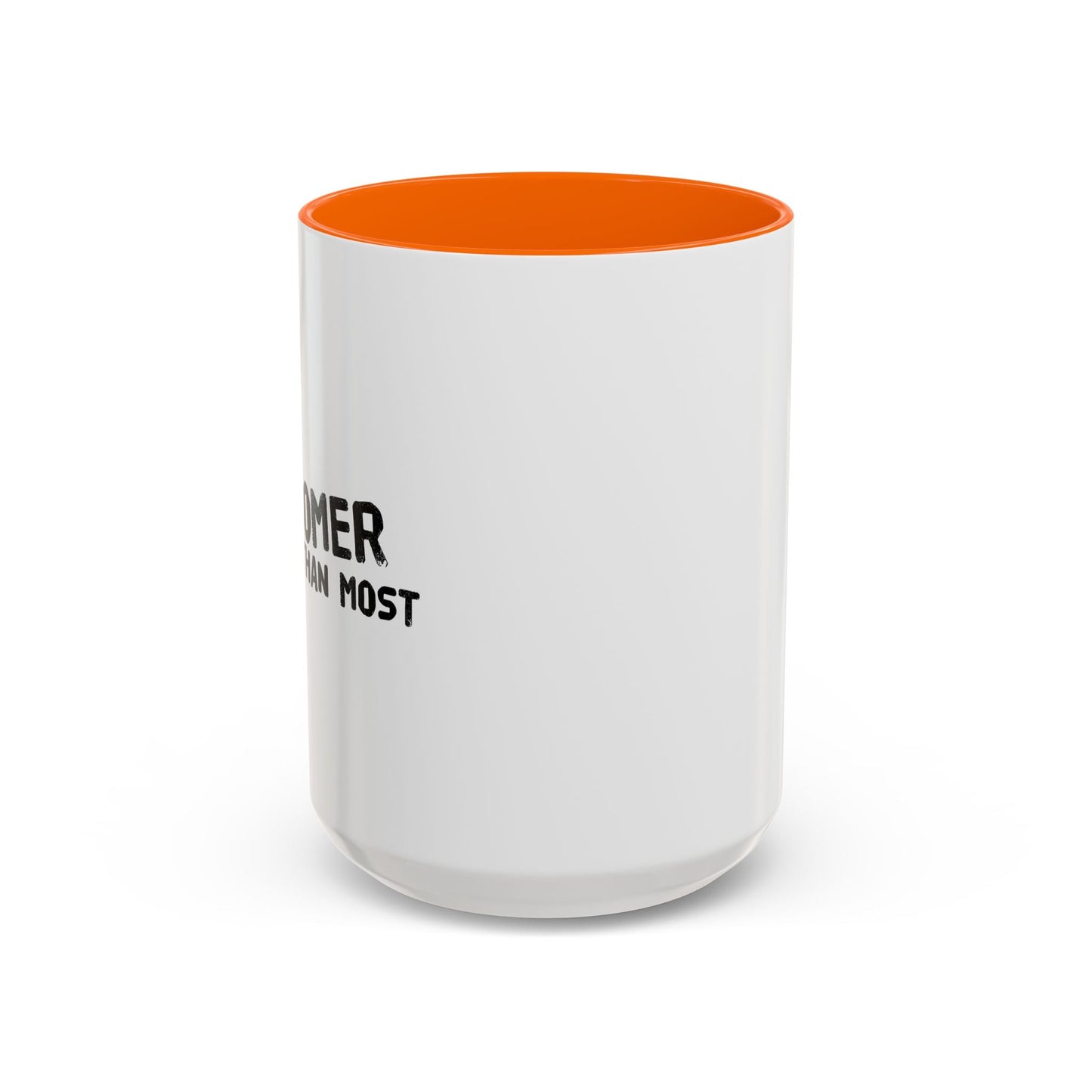 I'M AWESOMER THAN MOST Accent BiColor Funny Sarcastic Mug