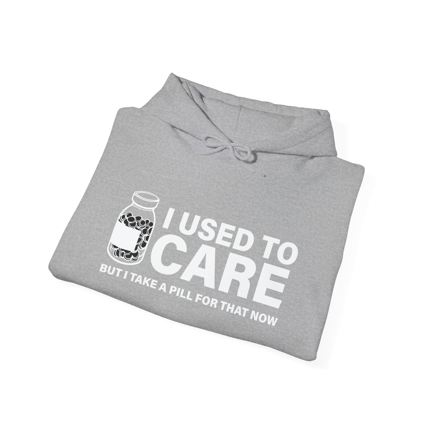 I USED TO CARE - Premium Unisex Funny Sarcastic Black Hoodie Sweatshirt