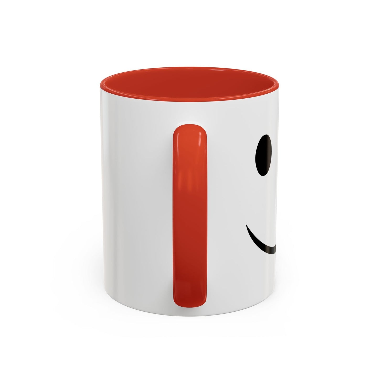 HAPPY SMILE Accent BiColor Funny Sarcastic Mug