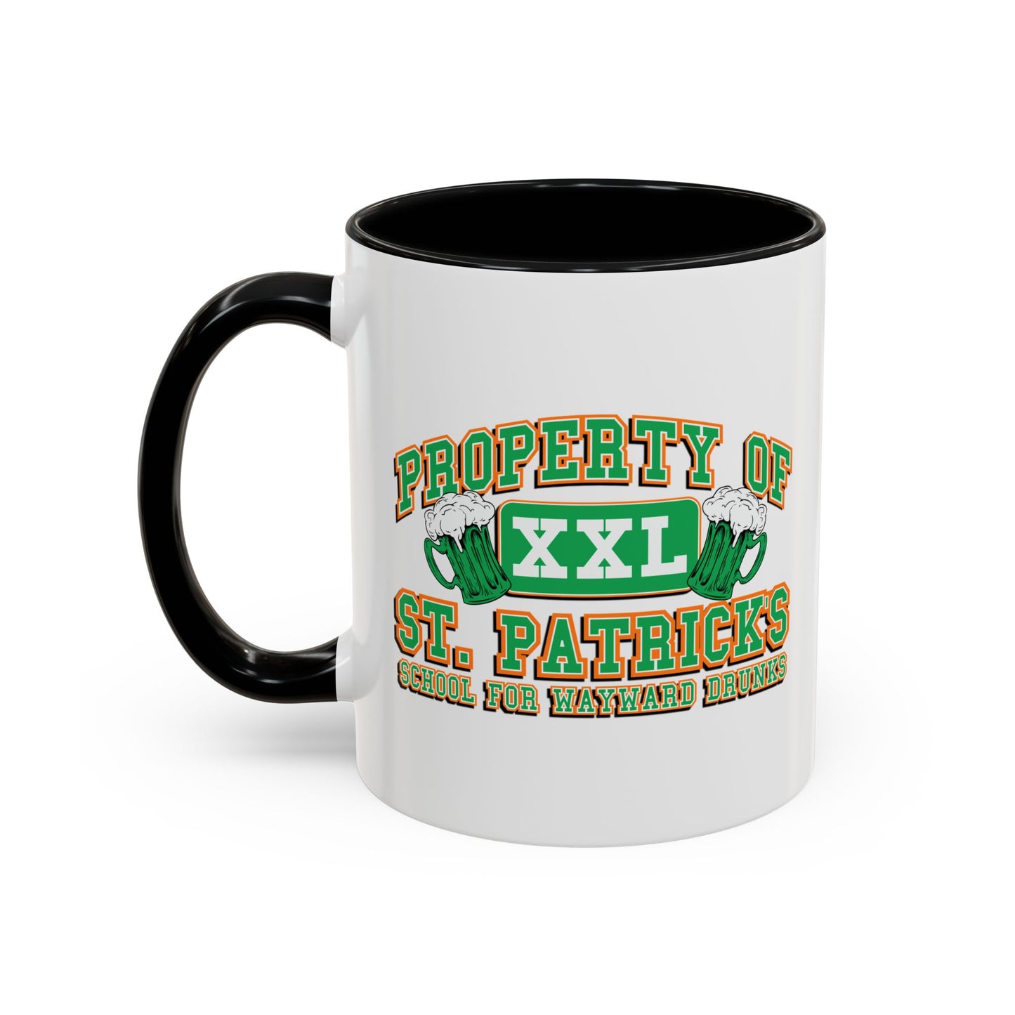 PROPERTY OF ST. PATRICKS Accent BiColor Funny Sarcastic Mug