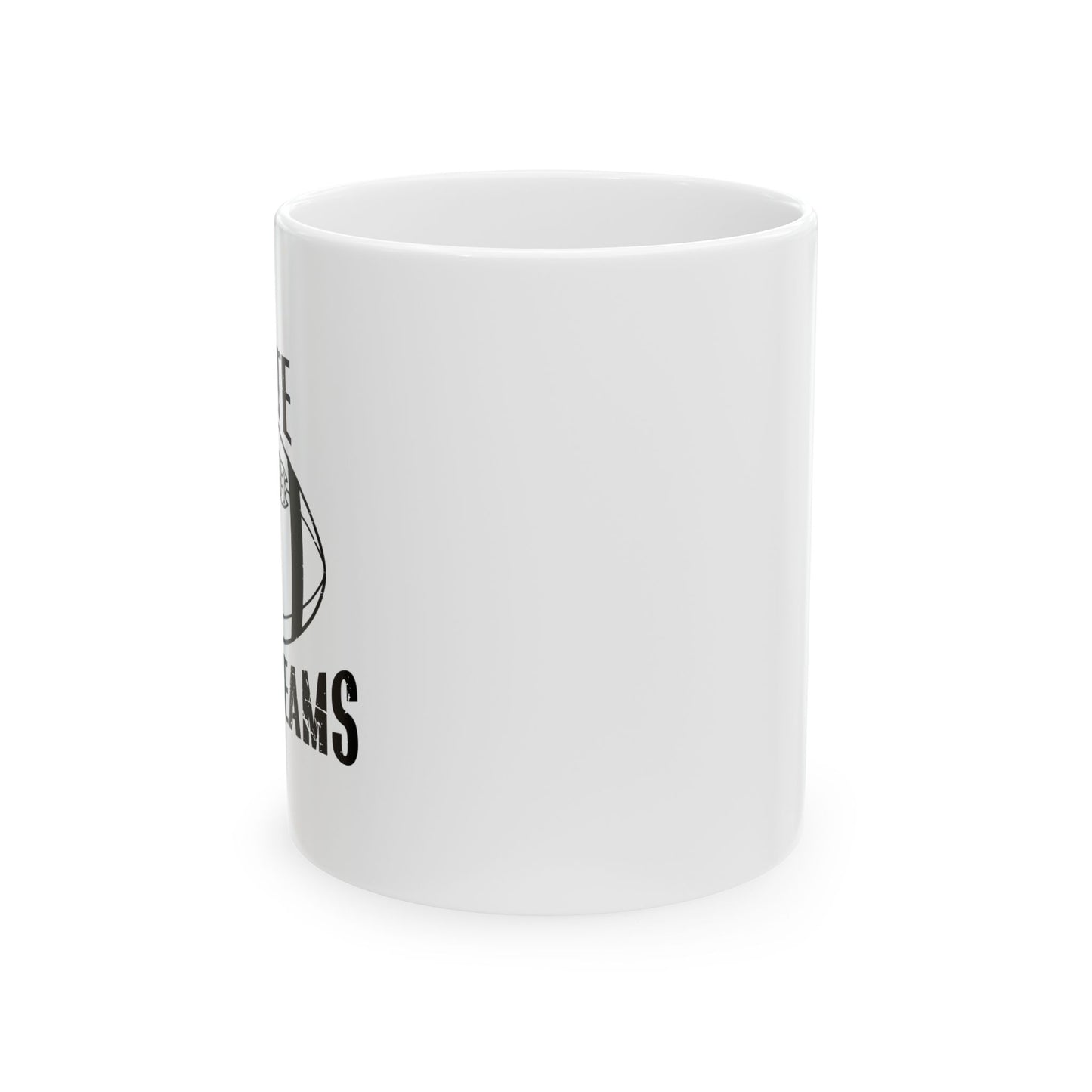 I HATE BOTH TEAMS FUNNY SARCASTIC WHITE MUG