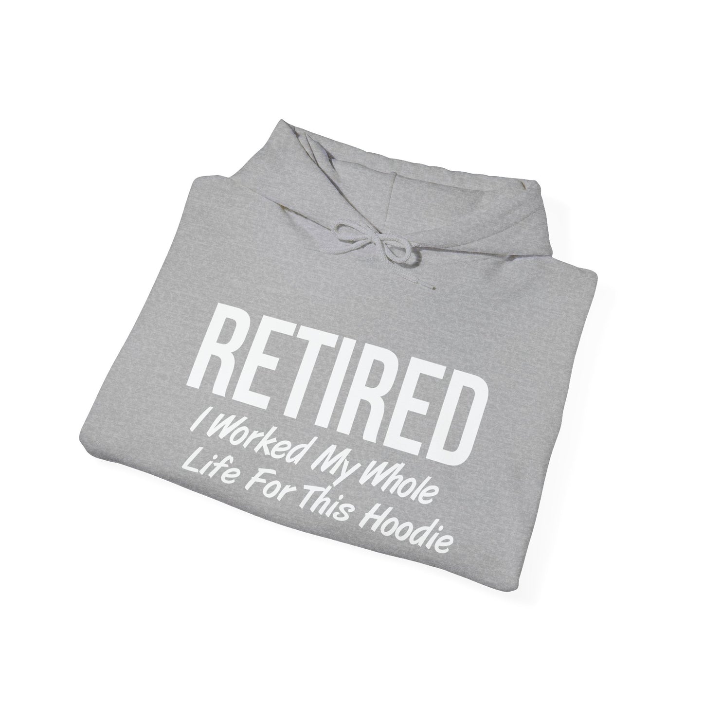 RETIRED FOR THIS HOODIE - Premium Unisex Funny Sarcastic Black Hoodie Sweatshirt