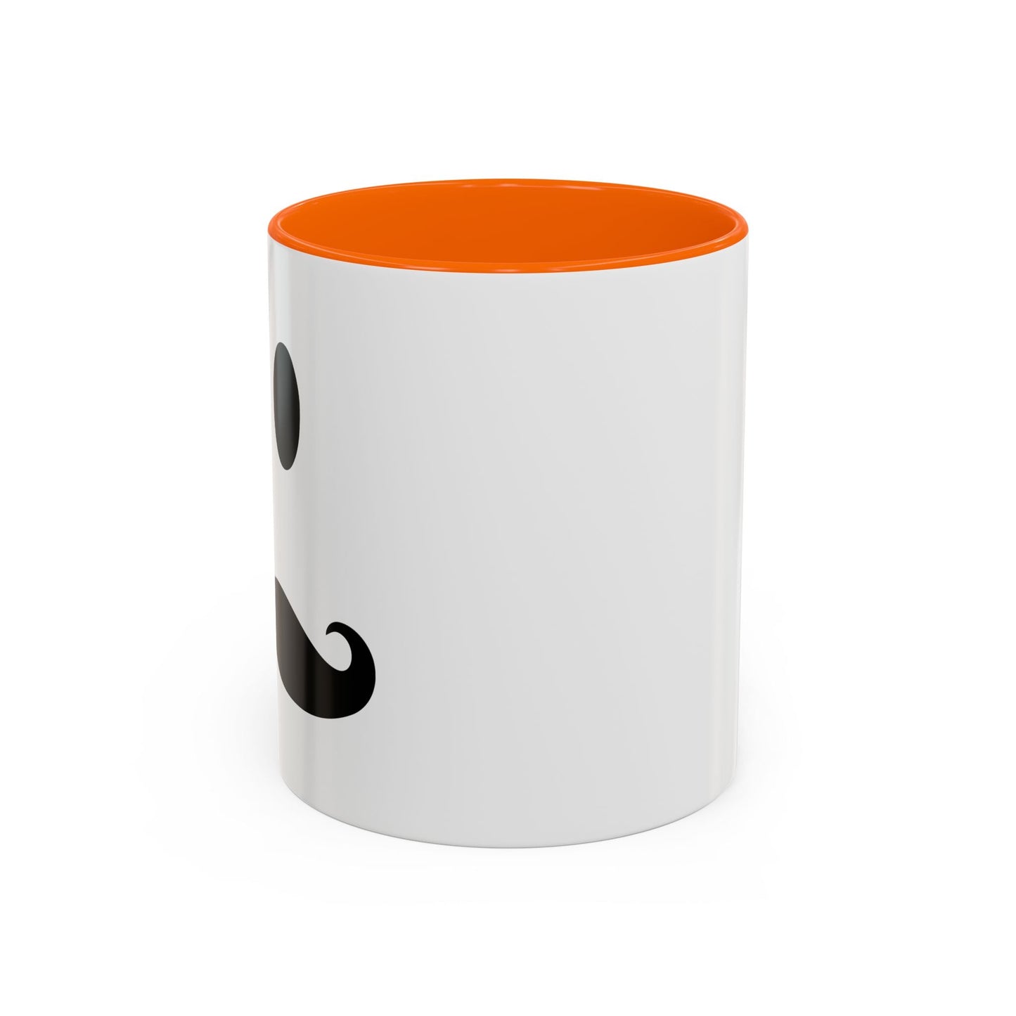 MOUSTACHE SMILE Accent BiColor Funny Sarcastic Mug