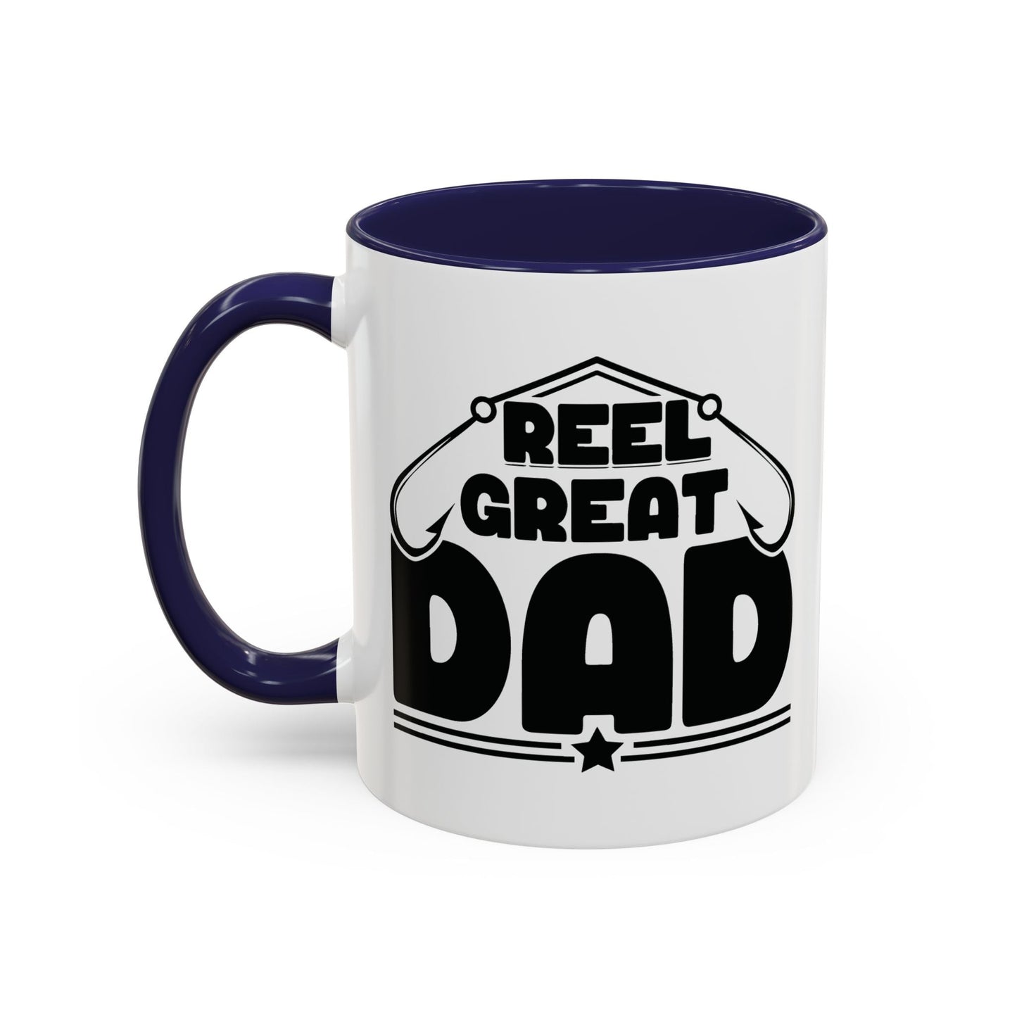 REEL GREAT DAD Accent BiColor Mug