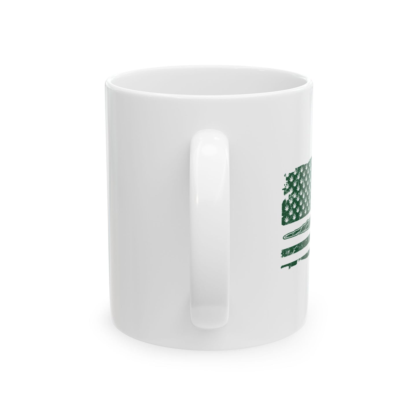 420 FLAG FUNNY SARCASTIC WHITE MUG