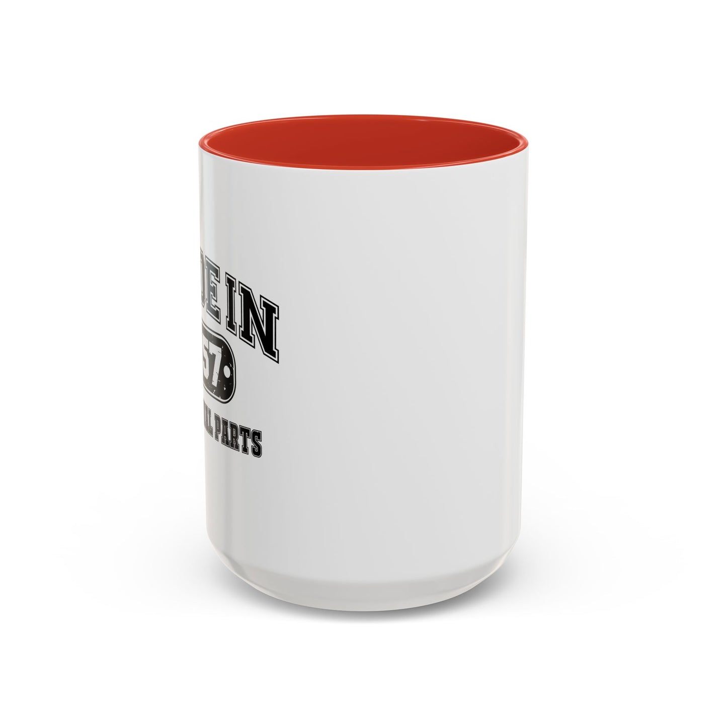 MADE IN 1957 Accent BiColor Funny Sarcastic Mug