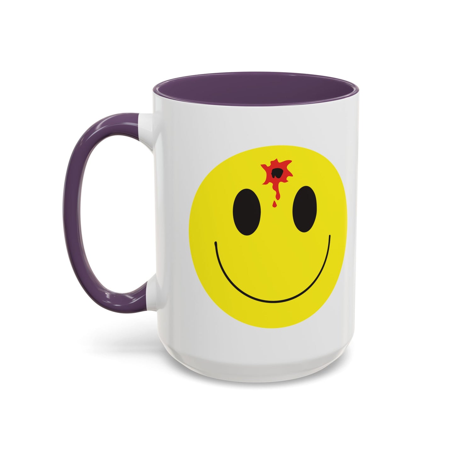 DEADSHOT HAPPY FACE Accent BiColor Funny Sarcastic Mug