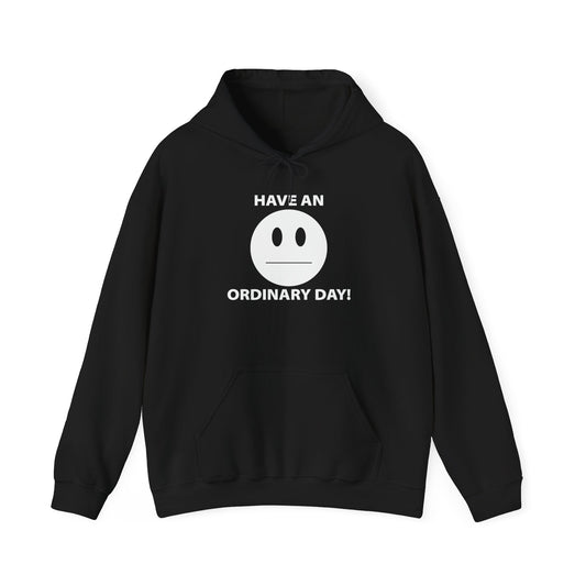 HAVE AN ORDINARY DAY! - Premium Unisex Funny Sarcastic Black Hoodie Sweatshirt