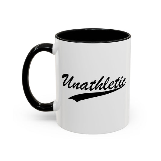 UNATHLETIC Accent BiColor Funny Sarcastic Mug