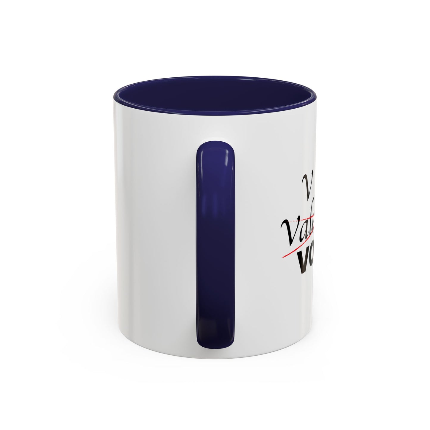 V IS FOR VODKA Accent BiColor Funny Sarcastic Mug