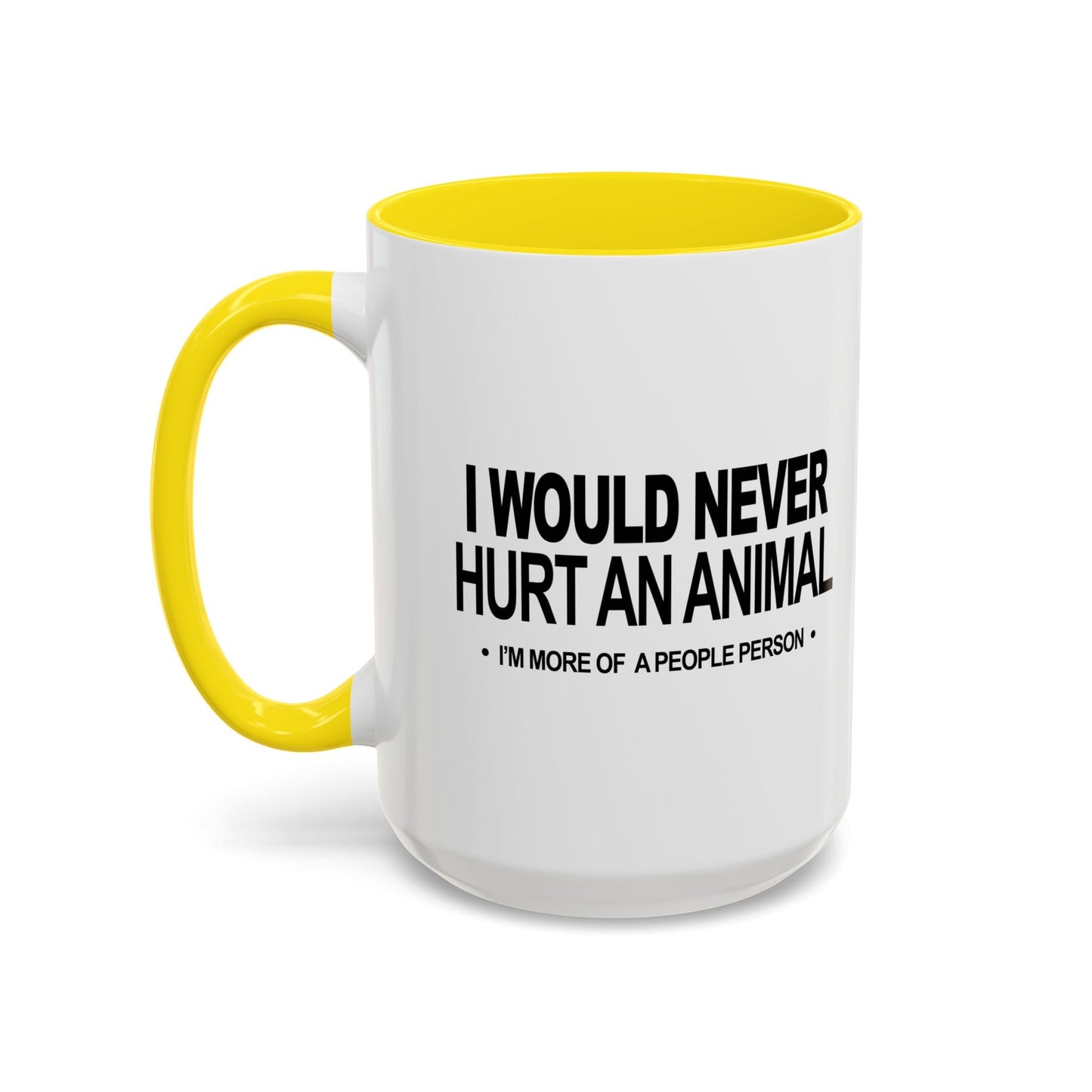 MORE OF A PEOPLE PERSON Accent BiColor Funny Sarcastic Mug