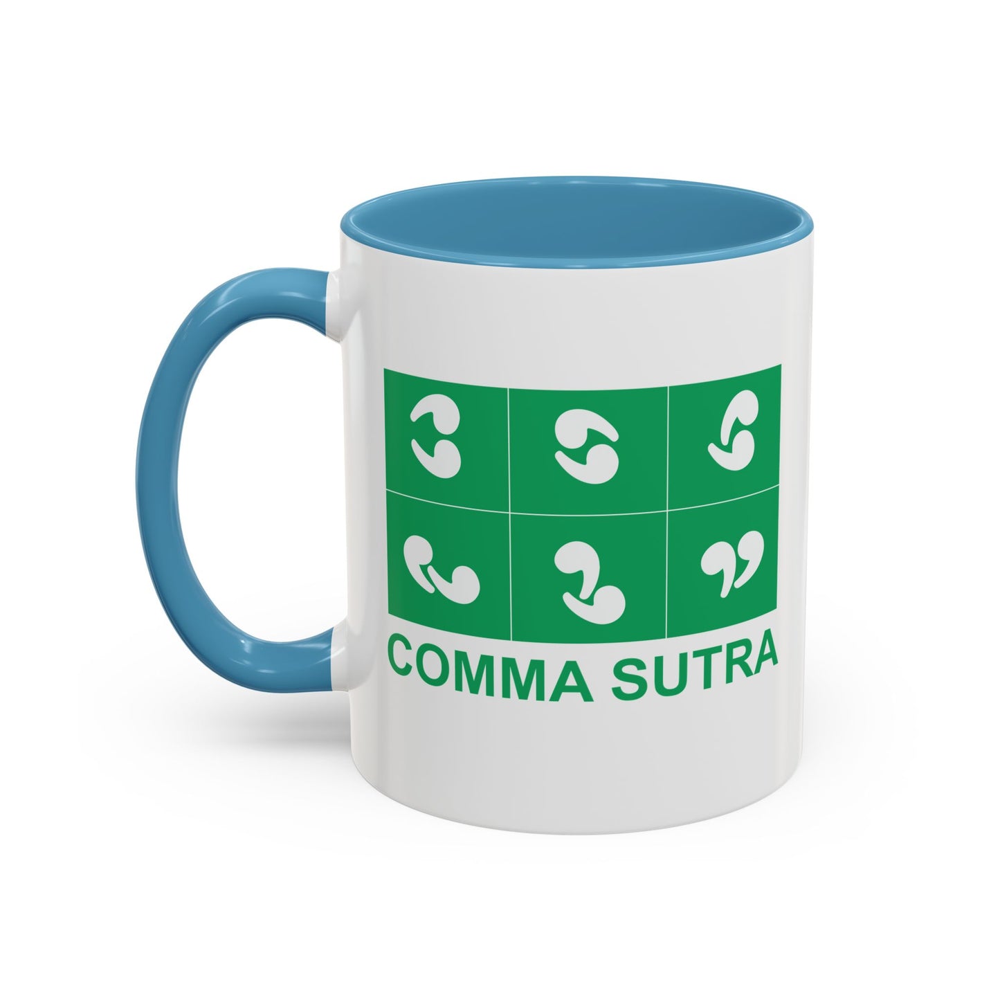 COMMA SUTRA Accent BiColor Funny Sarcastic Mug