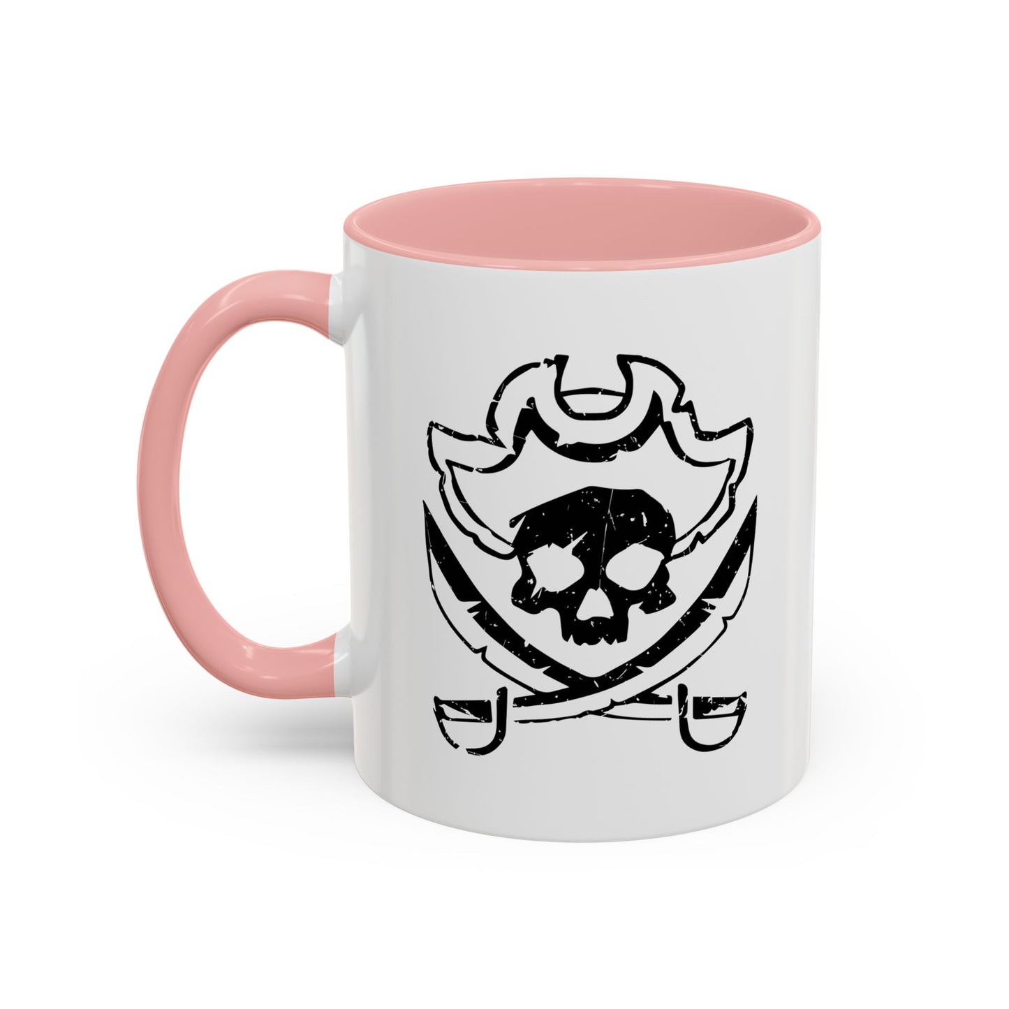 SCARED SKULL Accent BiColor Funny Sarcastic Mug