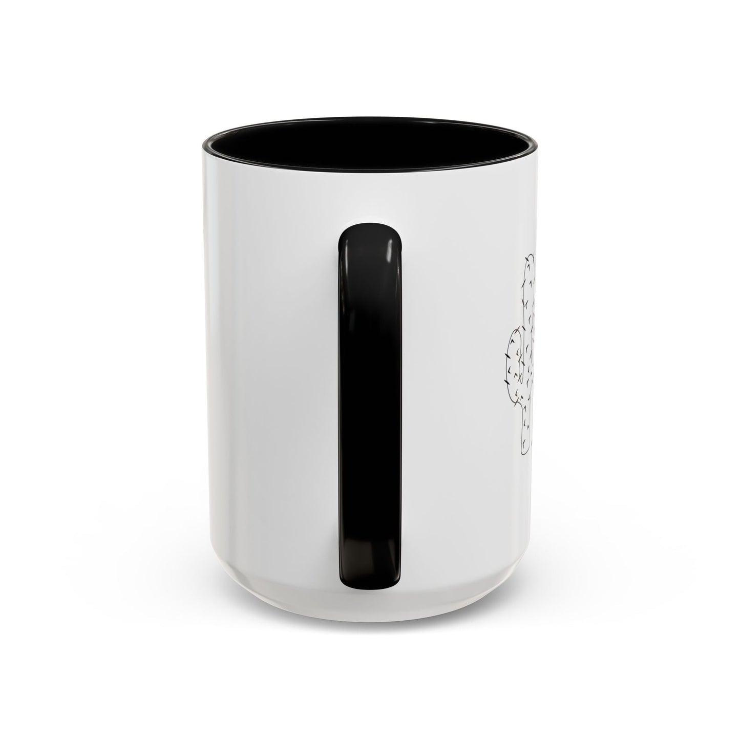 NOT A HUGGER Accent BiColor Funny Sarcastic Mug