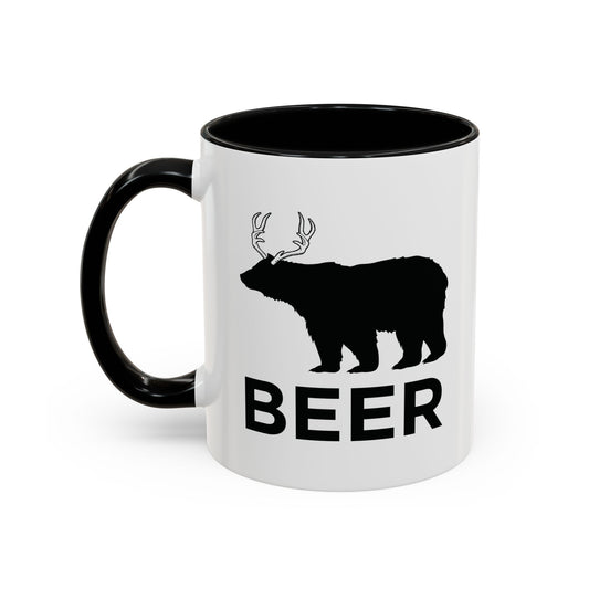 BEER ANIMAL Accent BiColor Funny Sarcastic Mug