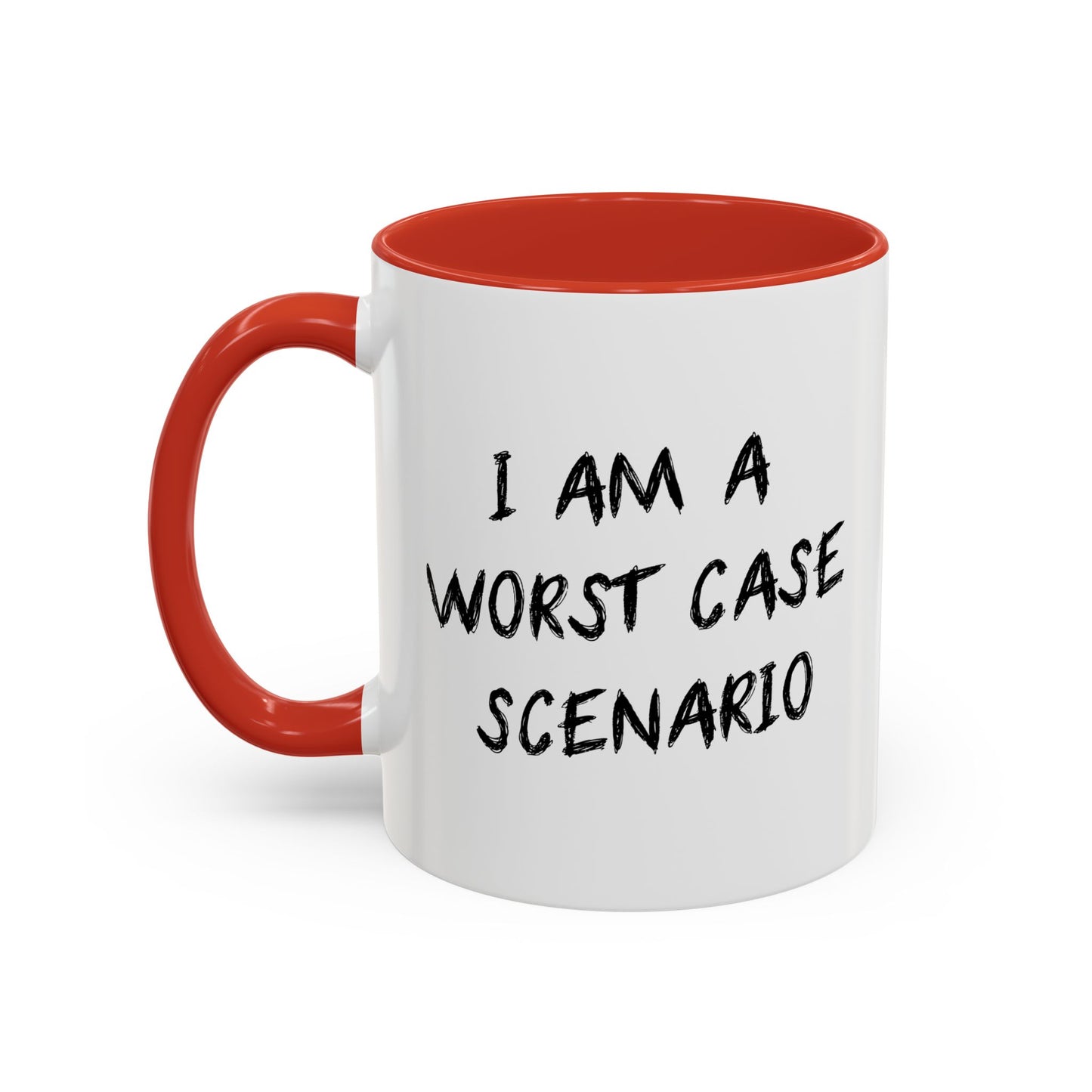 I AM WORST CASE SCENARIO Accent BiColor Funny Sarcastic Mug